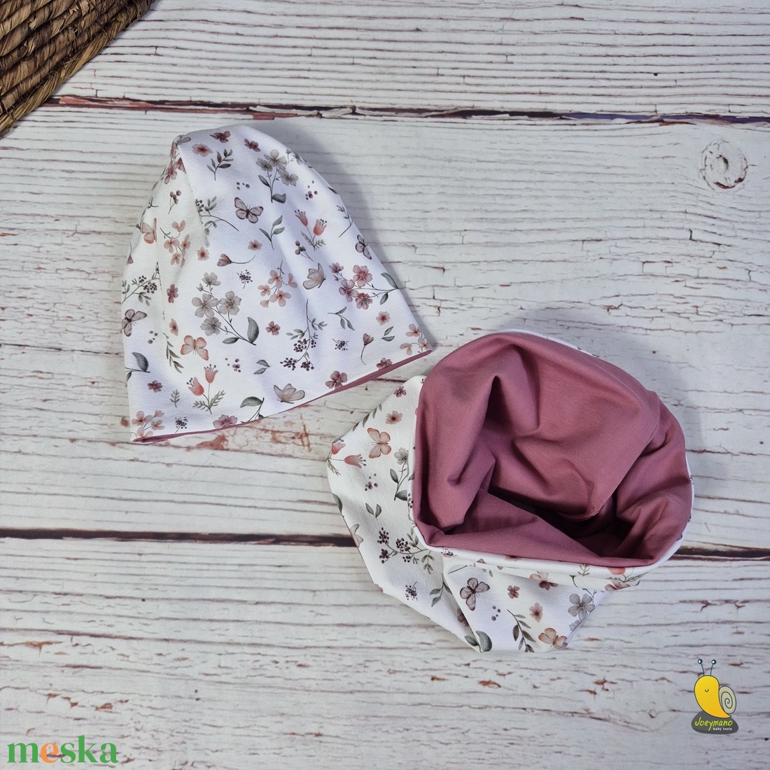 Gyerek sapka - Sál - Pillangók - ruha & divat - sál, sapka, kendő - sapka & sál szett - Meska.hu