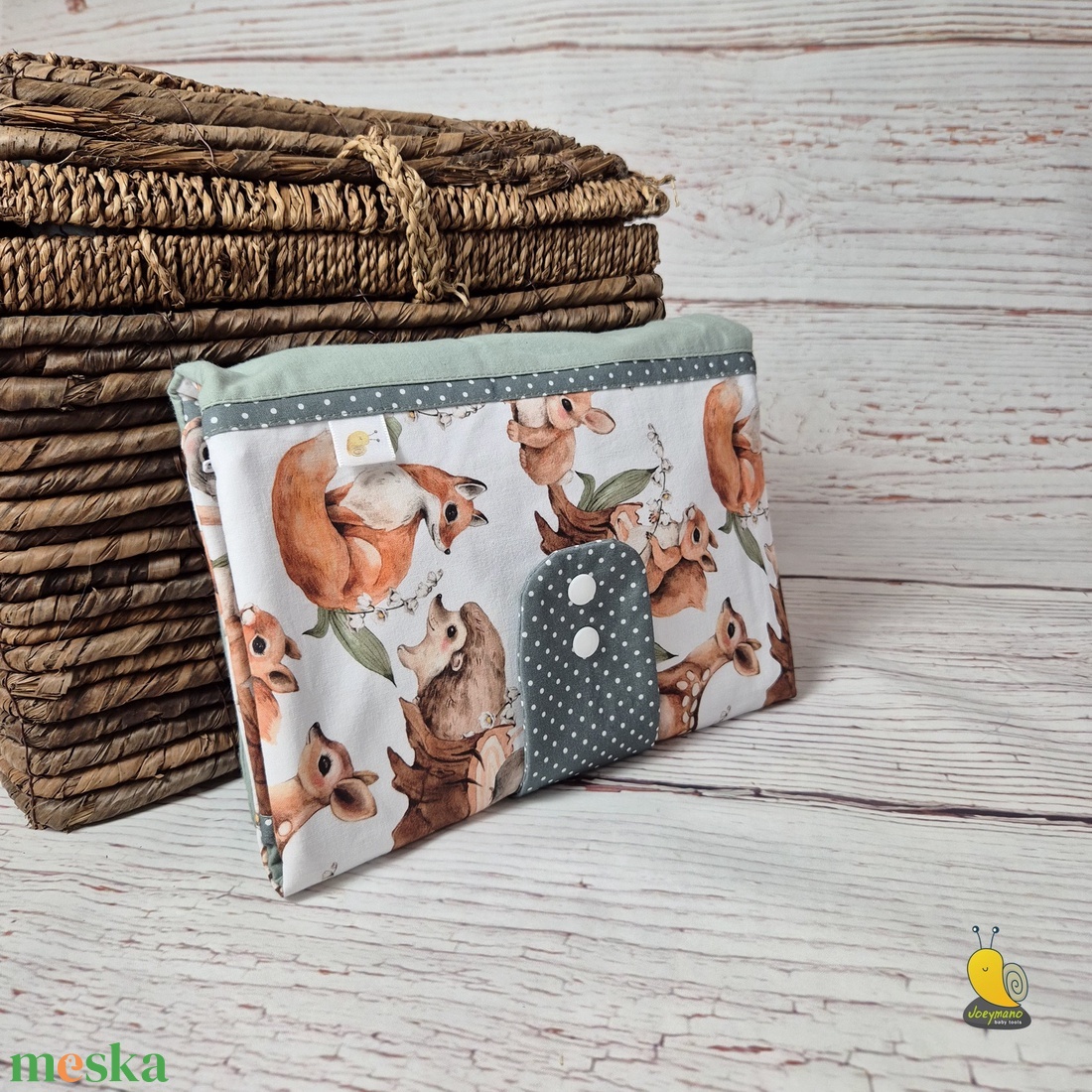 Maxi pelenkatartó táska - Erdei állatok - baba - mama - pelenkázó, babafürdető kellékek - pelenkázó neszeszer, pelenkatartó - Meska.hu