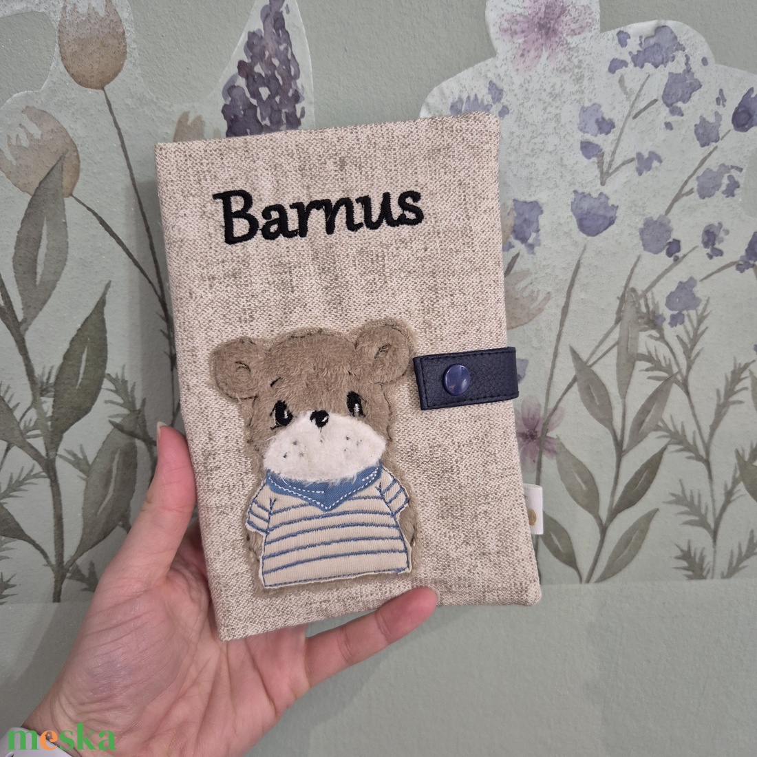 3D, simogatható egészségügyi kiskönyv borító - Maci - baba - mama - babaemlékek - egészségügyi kiskönyv borító - Meska.hu