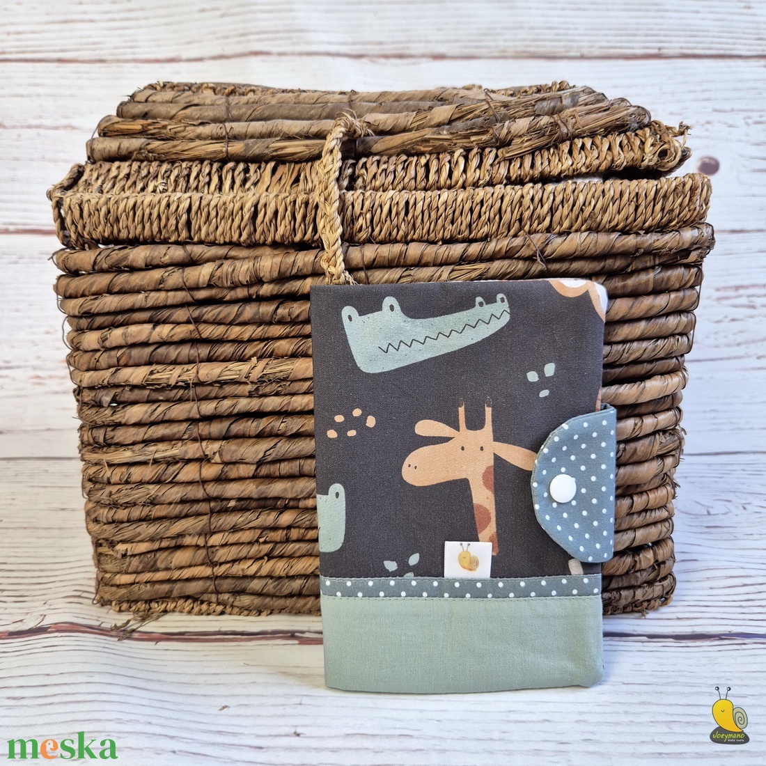 Egészségügyi kiskönyv borító - Szafari - baba - mama - babaemlékek - egészségügyi kiskönyv borító - Meska.hu