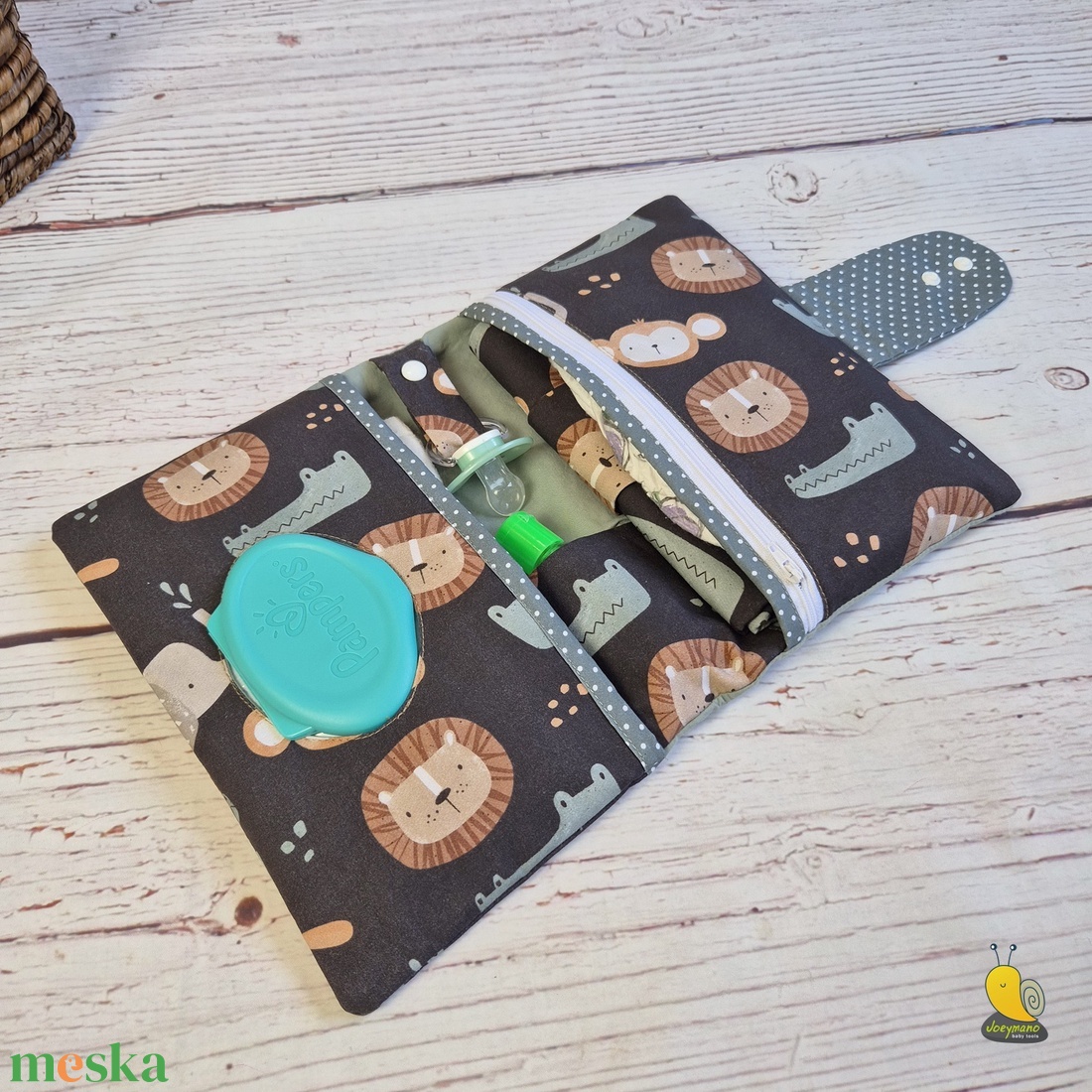 Pelenkázó neszesszer - Szafari - baba - mama - pelenkázó, babafürdető kellékek - pelenkázó neszeszer, pelenkatartó - Meska.hu