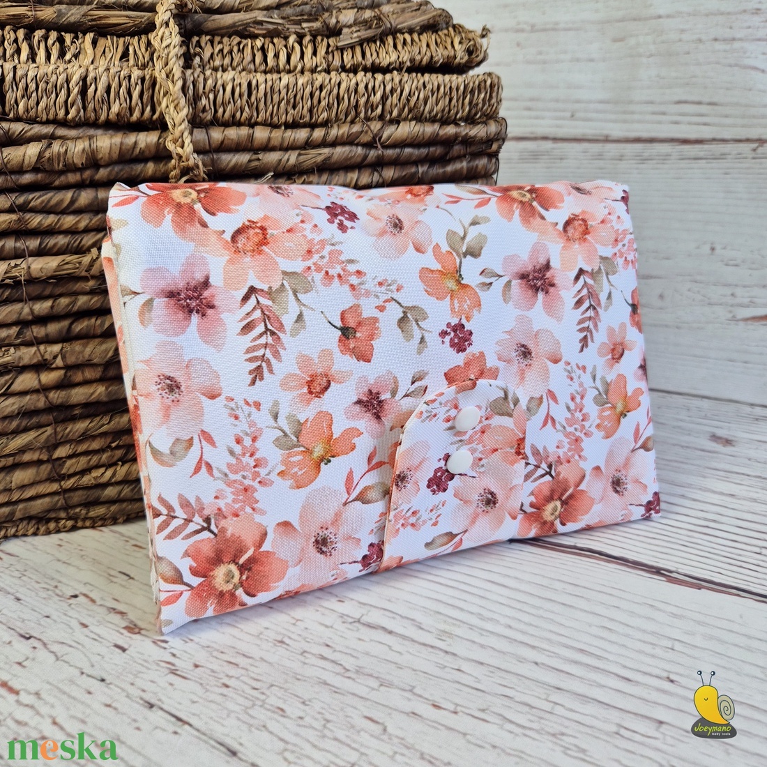 Vízhatlan Maxi pelenkázó neszesszer - Virágzás - baba - mama - pelenkázó, babafürdető kellékek - pelenkázó neszeszer, pelenkatartó - Meska.hu