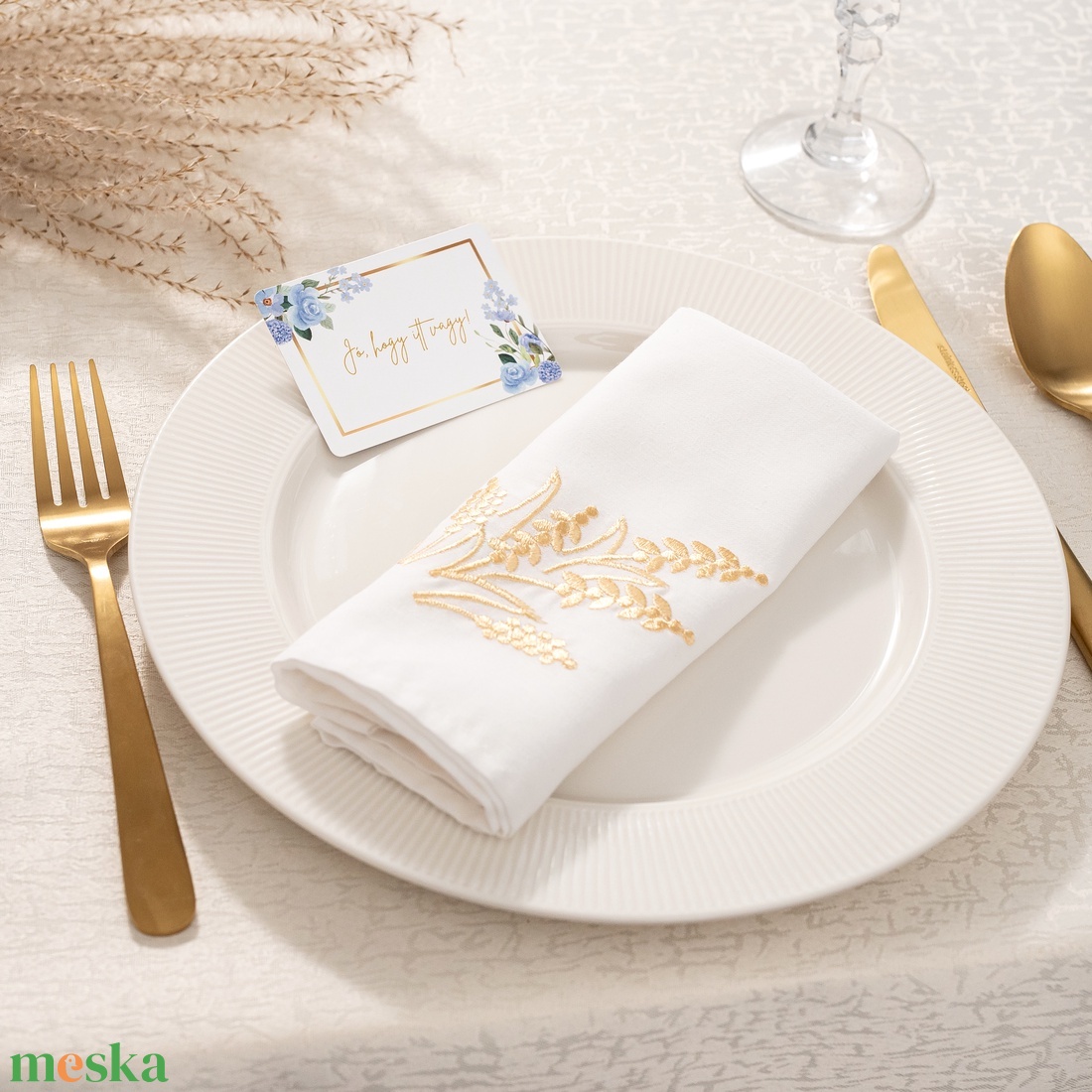 Esküvői partijáték - 50 lap - Kék hátlappal - esküvő - emlék & ajándék - köszönőajándék - Meska.hu