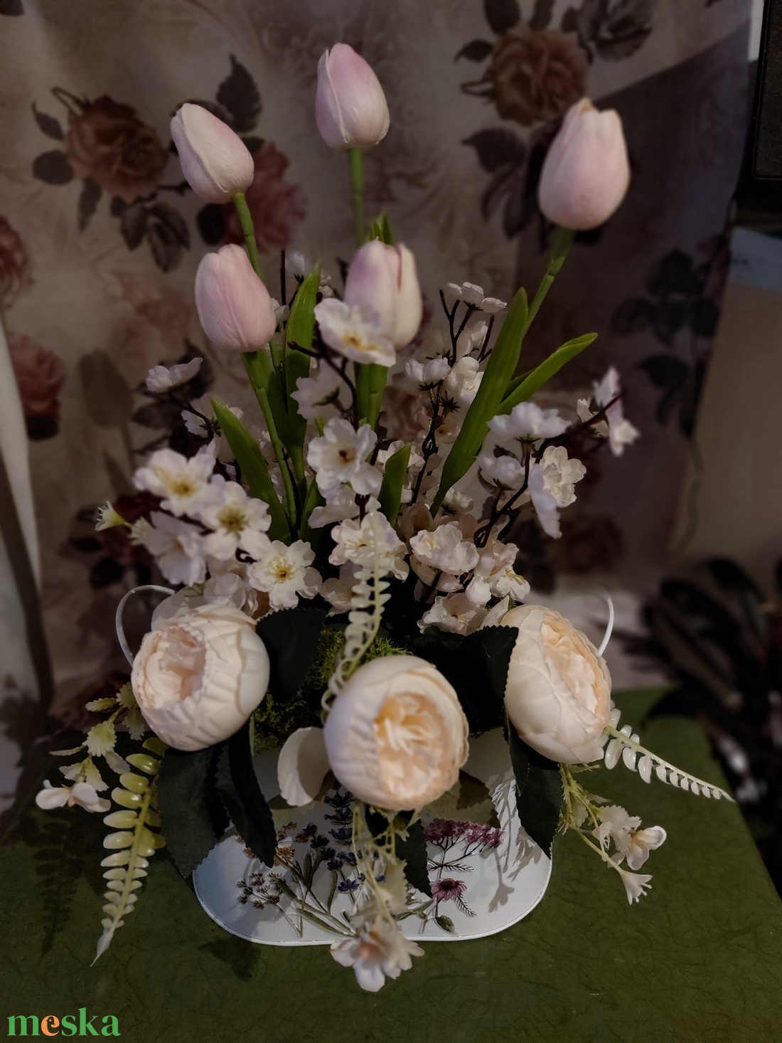 Tavaszi tál - ünnepi díszek, dekorációk - húsvéti díszek és dekorációk - húsvéti asztaldíszek - Meska.hu