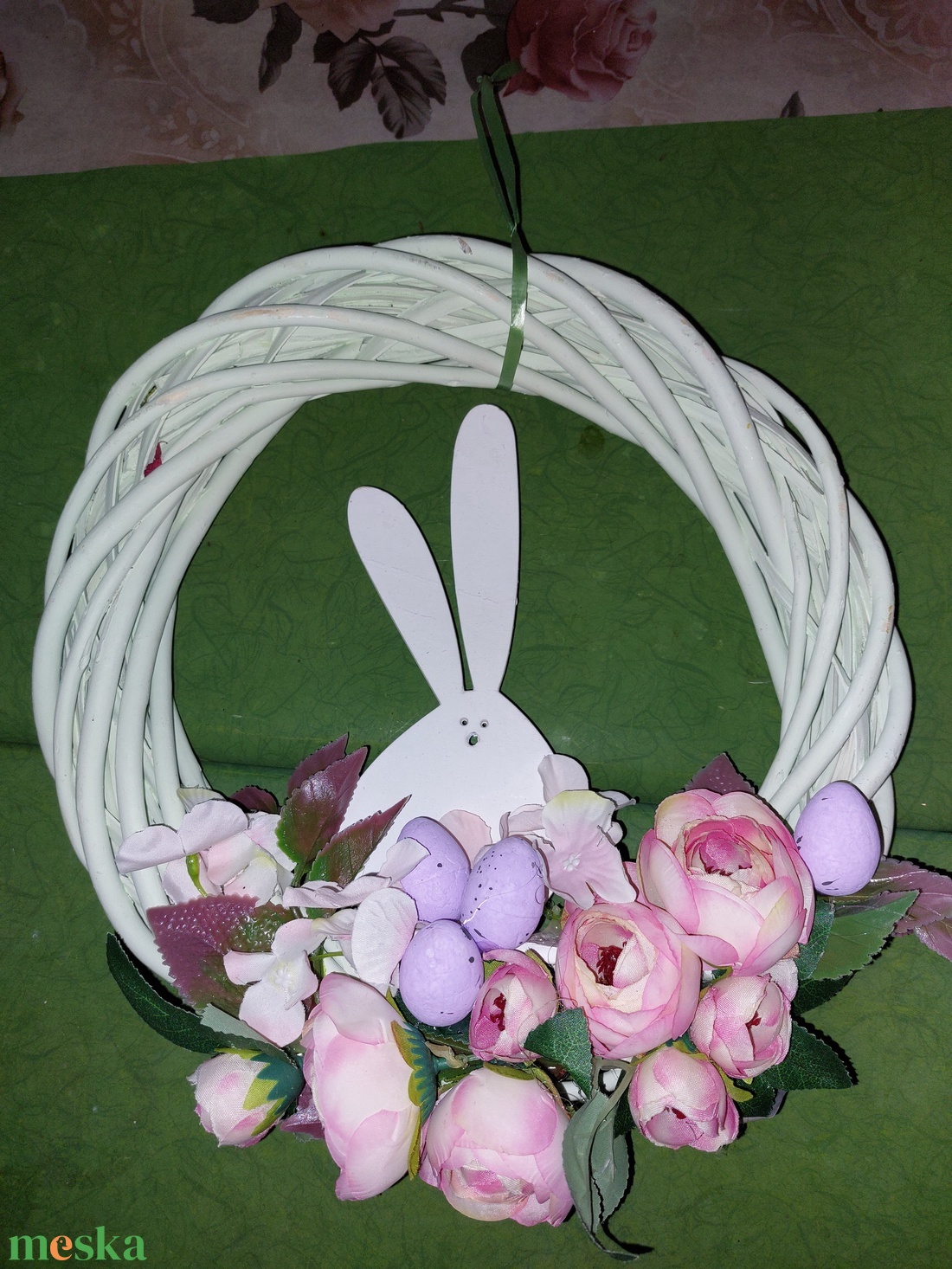 Tavaszi ajtódísz - ünnepi díszek, dekorációk - húsvéti díszek és dekorációk - húsvéti ajtódísz, kopogtató - Meska.hu