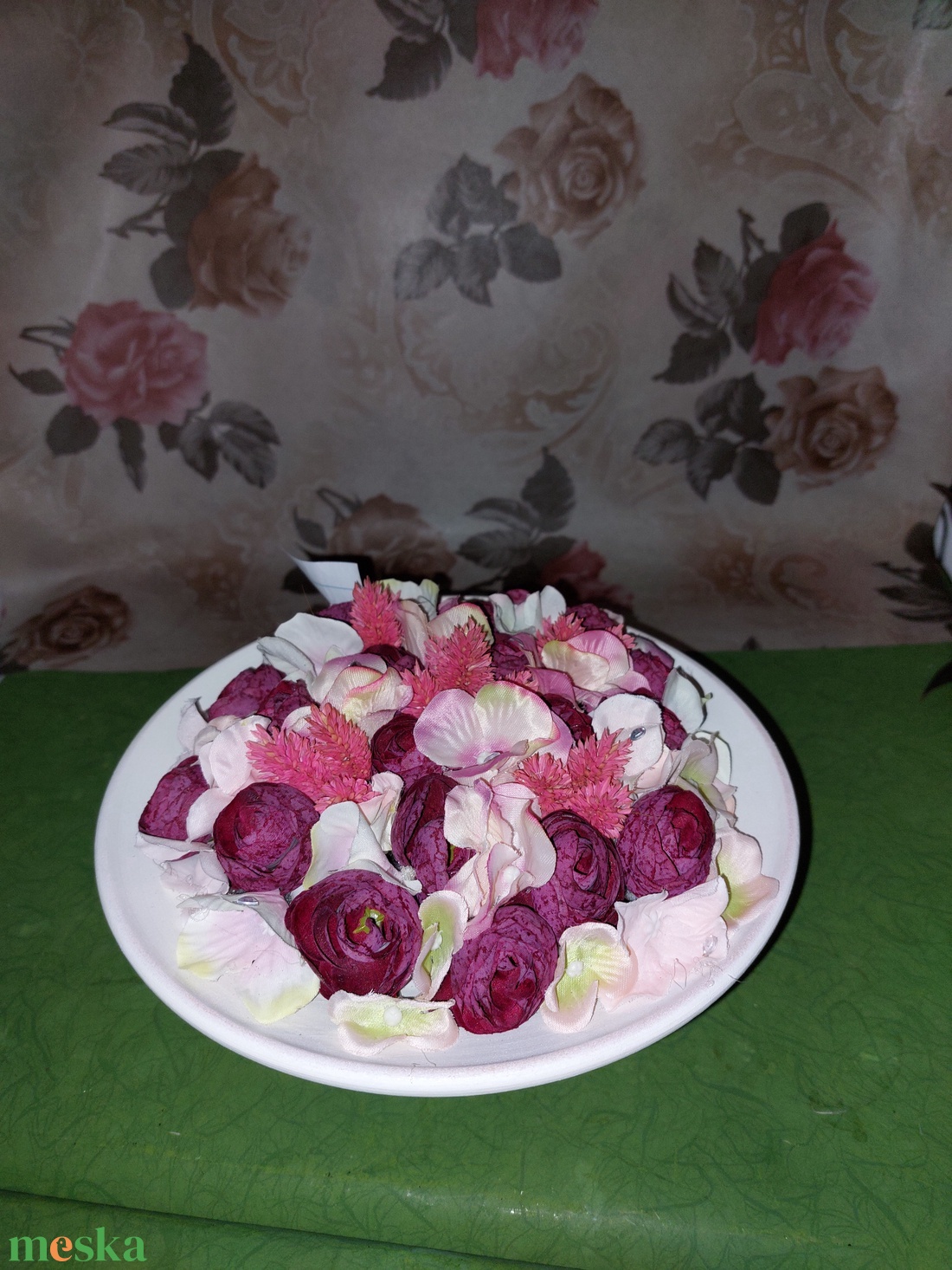 Rózsás tál - otthon & életmód - dekoráció - asztal és polc dekoráció - asztaldísz - Meska.hu