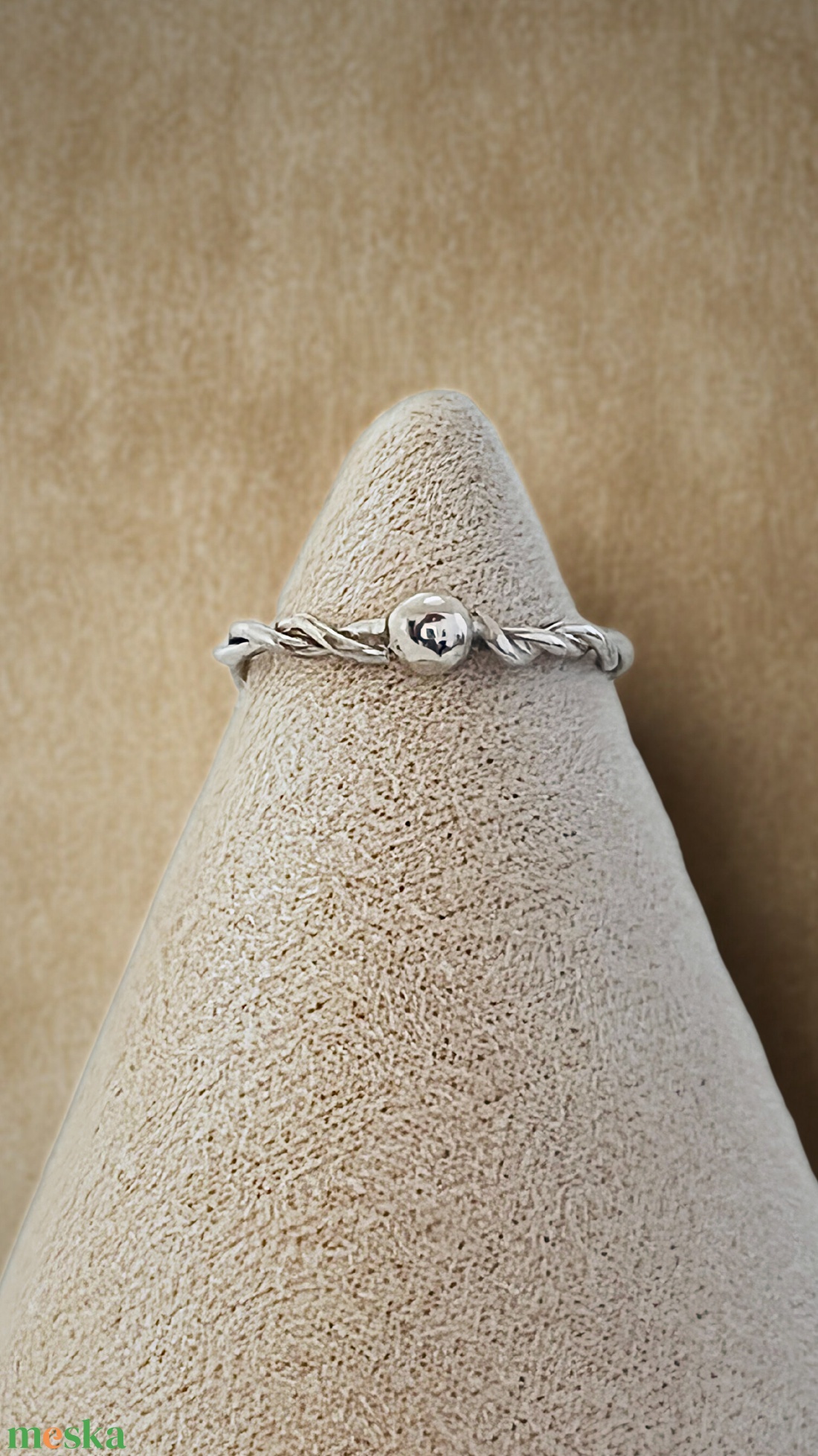 Csavart ezüst gyűrű 54-es méret - ékszer - gyűrű - kerek gyűrű - Meska.hu