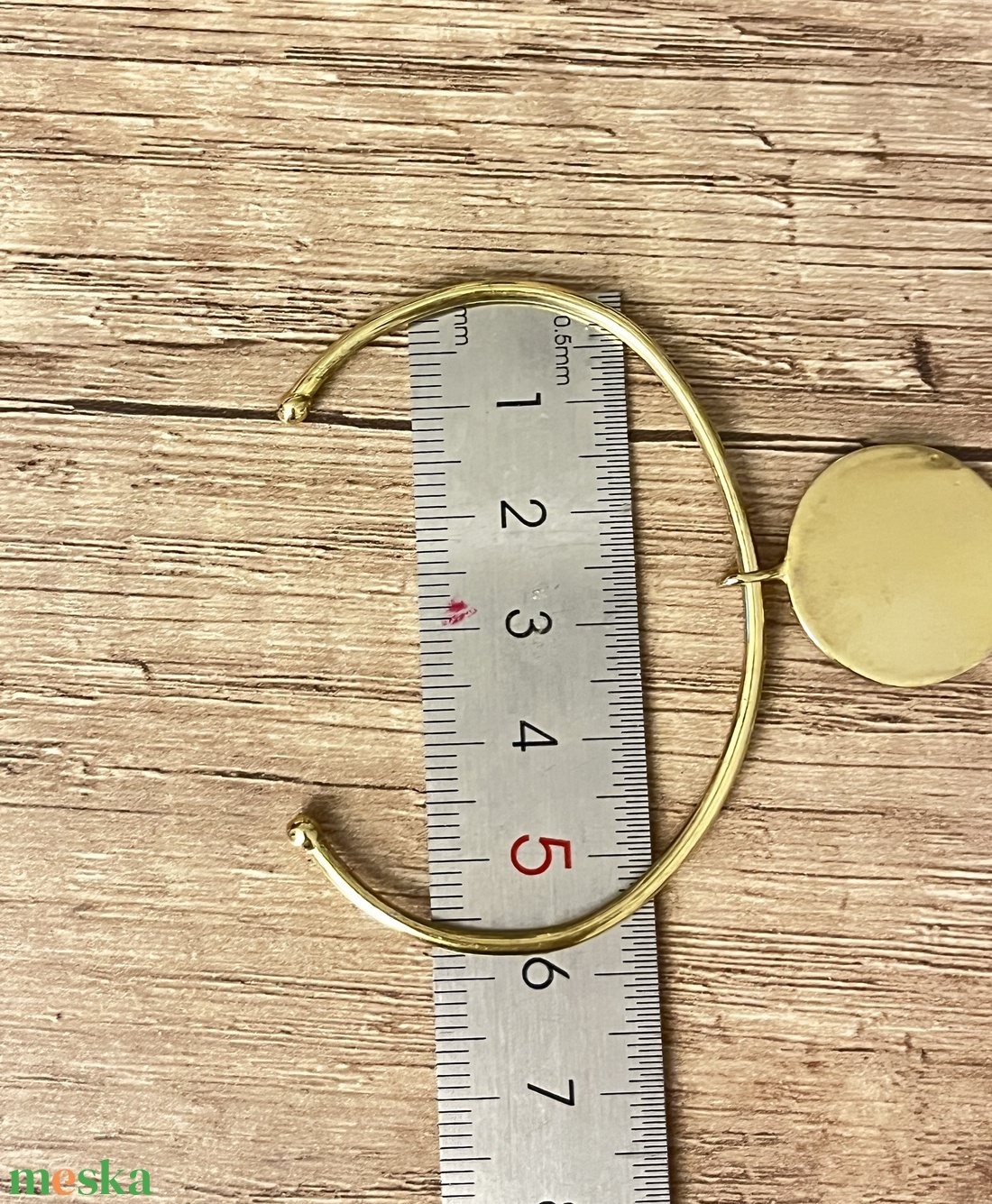 Aranyozott sárgaréz karperec  - ékszer - karkötő - karperec - Meska.hu