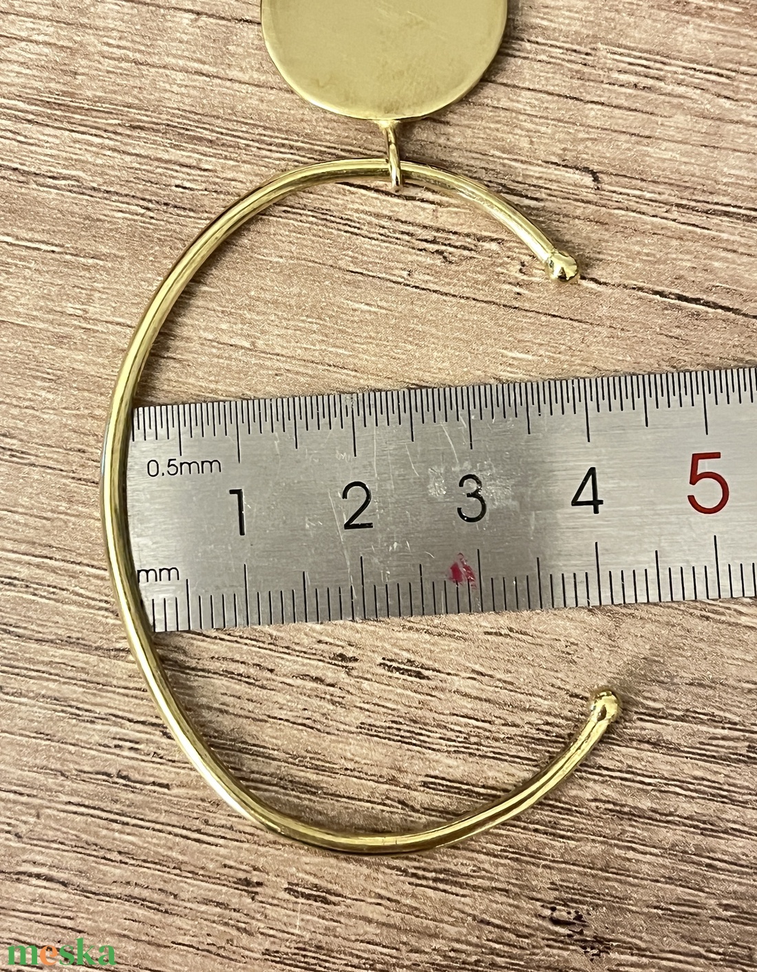 Aranyozott sárgaréz karperec  - ékszer - karkötő - karperec - Meska.hu