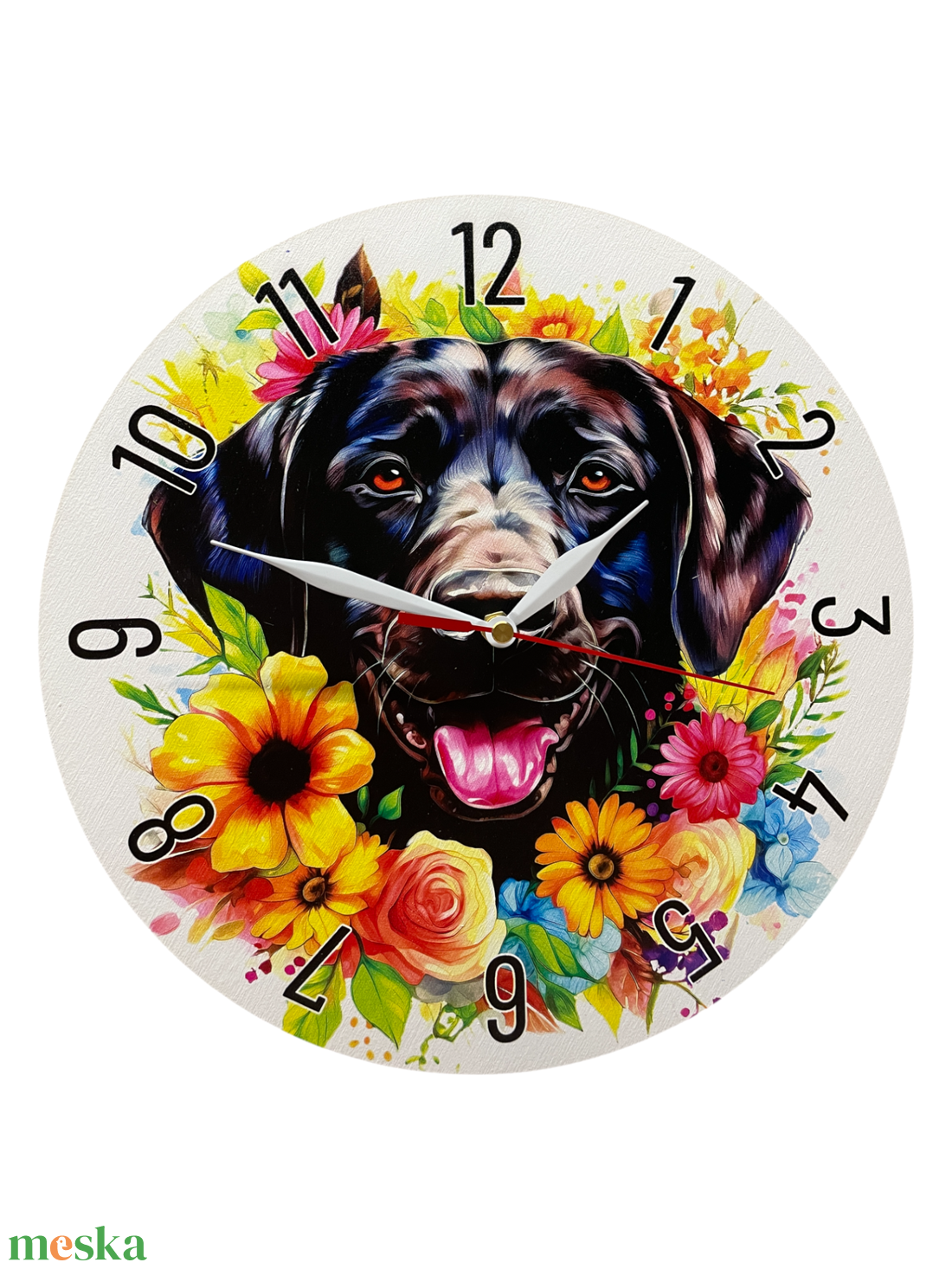 Labrador Falióra - otthon & életmód - dekoráció - fali és függő dekoráció - falióra & óra - Meska.hu