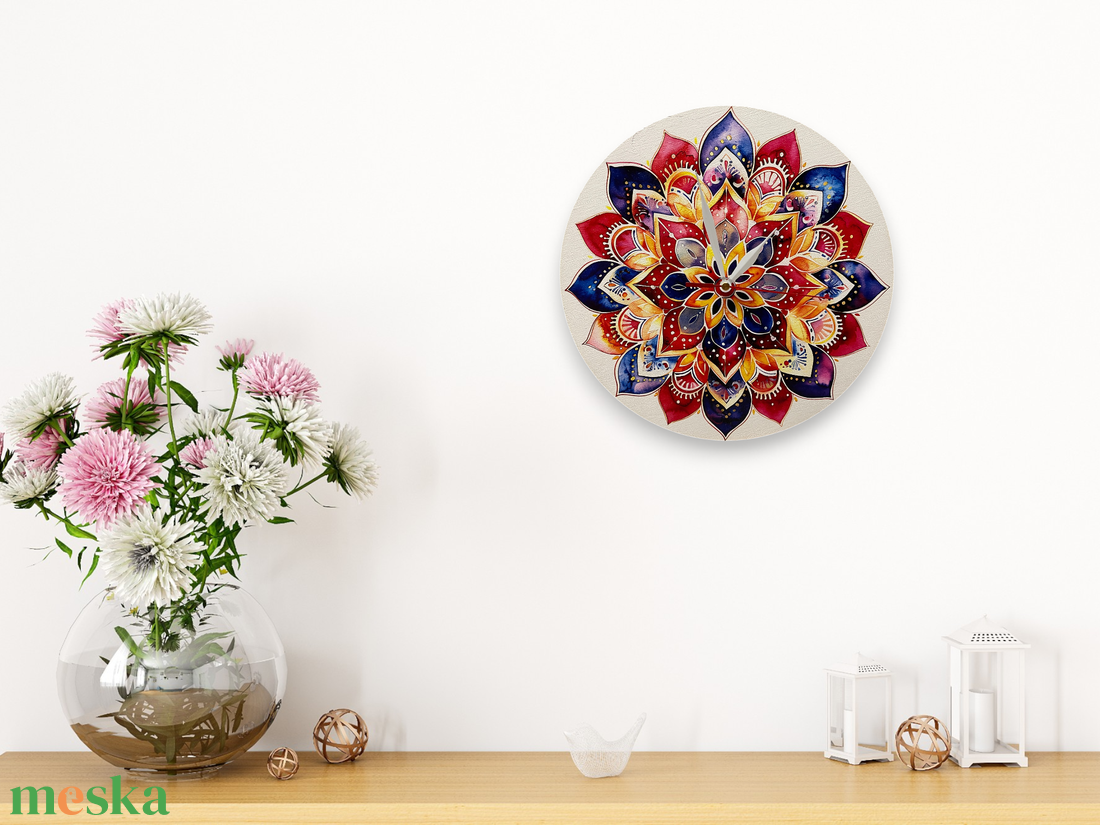 Mandala Falióra - otthon & életmód - dekoráció - fali és függő dekoráció - falióra & óra - Meska.hu