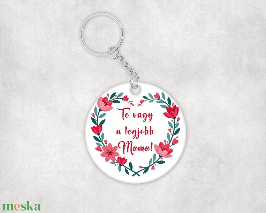 Anyák napi kulcstartó nagymamának, kedves üzenettel - táska & tok - kulcstartó & táskadísz - kulcstartó - Meska.hu