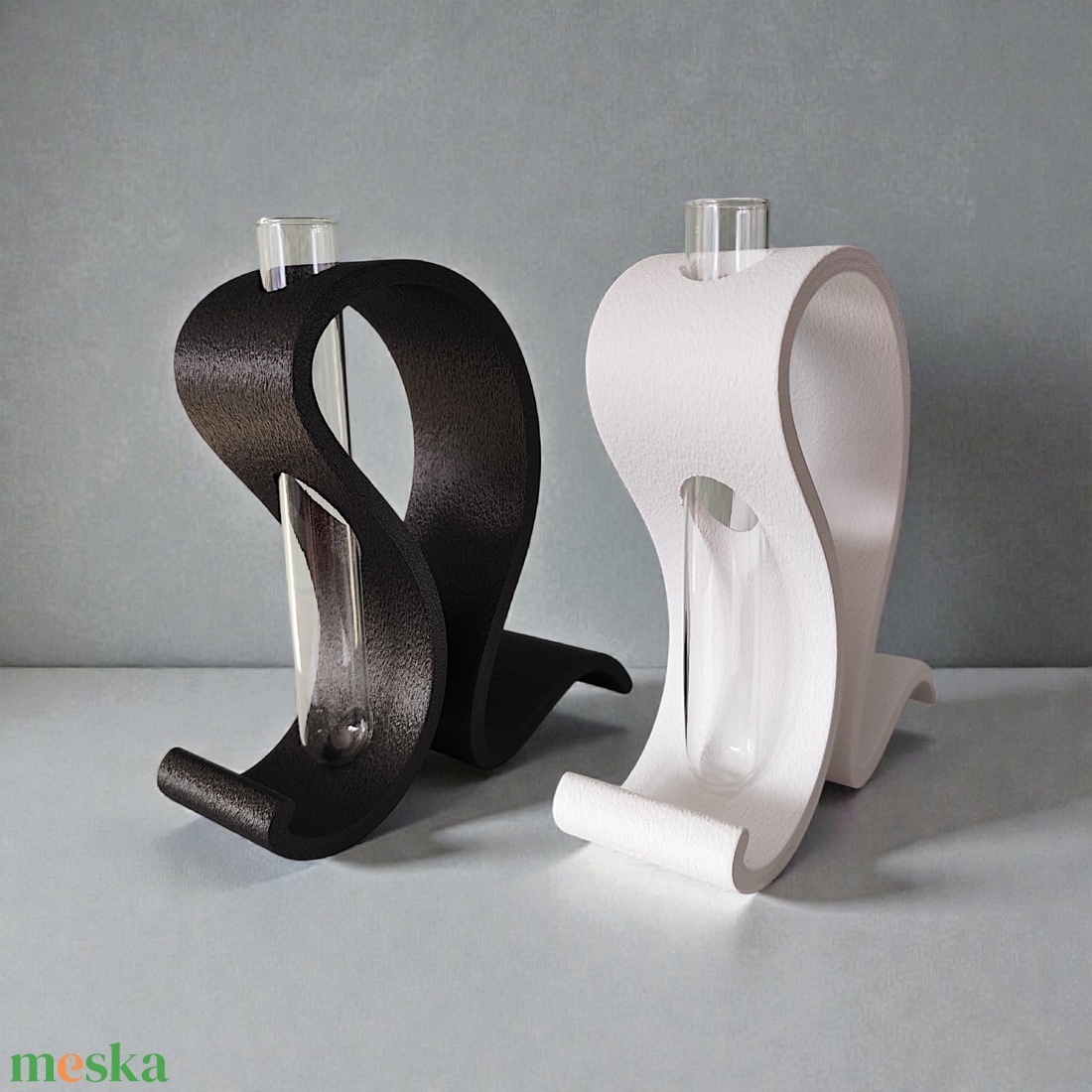 Designer váza, kémcsővel - otthon & életmód - virágdekoráció - virágtartó - váza - Meska.hu