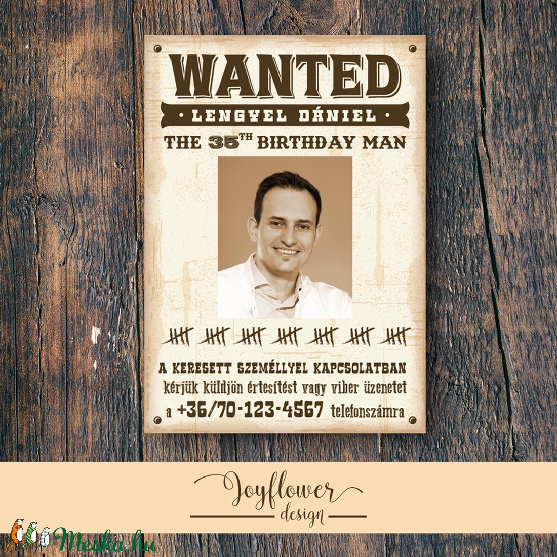 WANTED Születésnapi poszter felnőttnek - digitális formátum - művészet - fotográfia - Meska.hu WANTED Születésnapi poszter felnőttnek - digitális formátum - művészet - fotográfia - Meska.hu