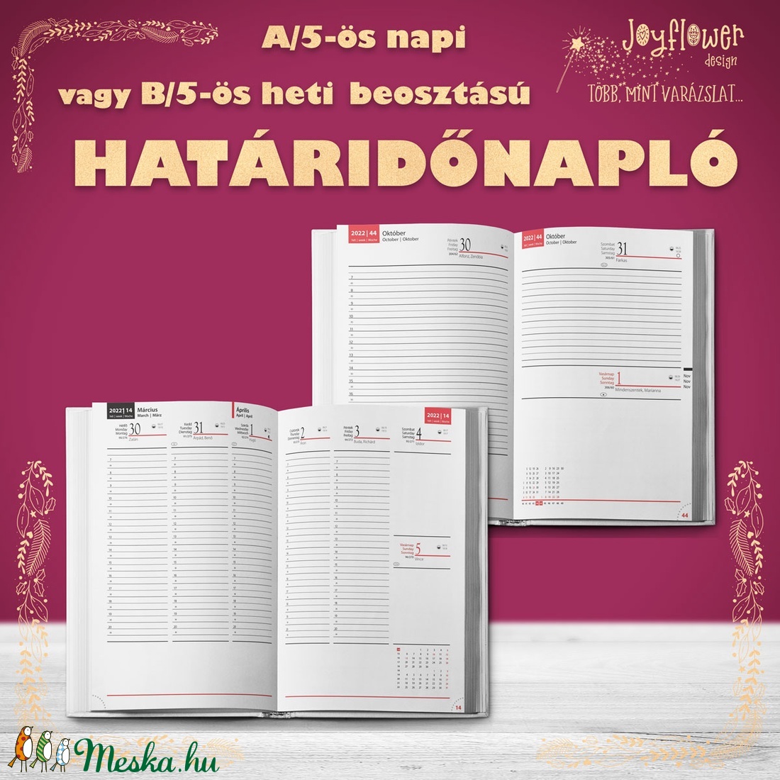 Határidőnapló/agenda egyedi borítóval - saját fotóval, felirattal - A/5 méretű napi vagy B/5-ös heti beosztású - otthon & életmód - papír, írószer - jegyzetfüzet & napló - Meska.hu Határidőnapló/agenda egyedi borítóval - saját fotóval, felirattal - A/5 méretű napi vagy B/5-ös heti beosztású - otthon & életmód - papír, írószer - jegyzetfüzet & napló - Meska.hu