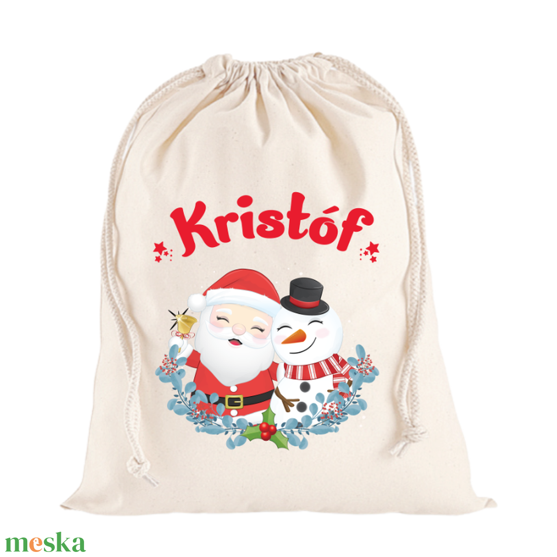Névre szóló mikulás zsák- aranyos grafikával - karácsony - mikulás - mikulás zsák - Meska.hu Névre szóló mikulás zsák- aranyos grafikával - karácsony - mikulás - mikulás zsák - Meska.hu