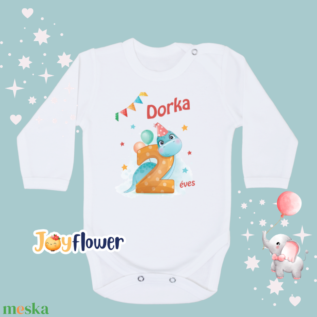 KÉT ÉVES LETTEM - DINO - EGYEDI FELIRATOS gyermek póló vagy body aranyos grafikával - ruha & divat - babaruha & gyerekruha - body - Meska.hu KÉT ÉVES LETTEM - DINO - EGYEDI FELIRATOS gyermek póló vagy body aranyos grafikával - ruha & divat - babaruha & gyerekruha - body - Meska.hu