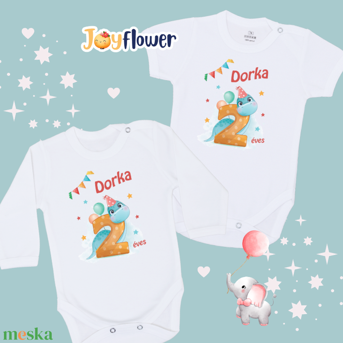 KÉT ÉVES LETTEM - DINO - EGYEDI FELIRATOS gyermek póló vagy body aranyos grafikával - ruha & divat - babaruha & gyerekruha - body - Meska.hu KÉT ÉVES LETTEM - DINO - EGYEDI FELIRATOS gyermek póló vagy body aranyos grafikával - ruha & divat - babaruha & gyerekruha - body - Meska.hu