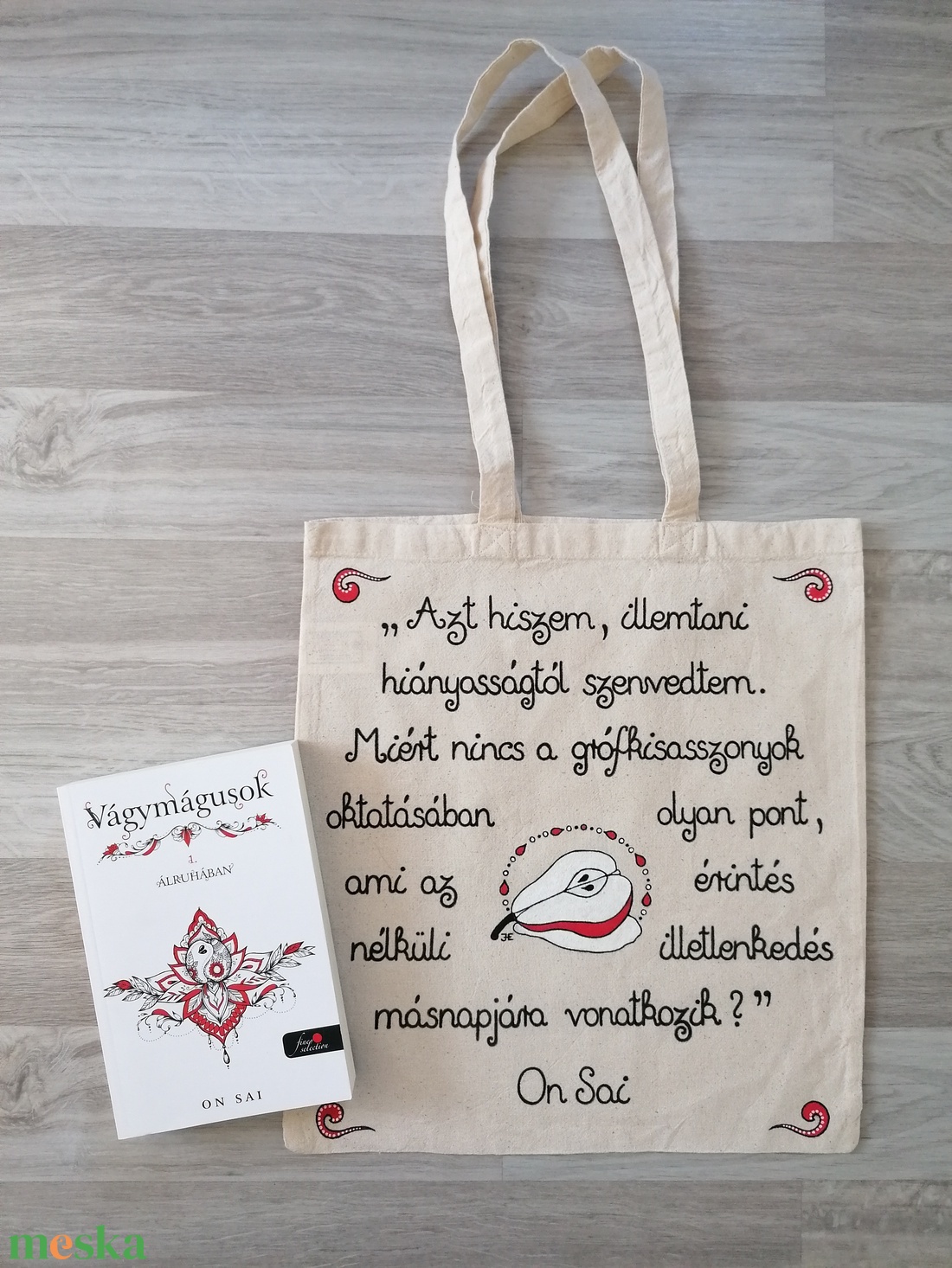 On Sai Vágymágusok vászontáska - táska & tok - bevásárlás & shopper táska - shopper, textiltáska, szatyor - Meska.hu On Sai Vágymágusok vászontáska - táska & tok - bevásárlás & shopper táska - shopper, textiltáska, szatyor - Meska.hu