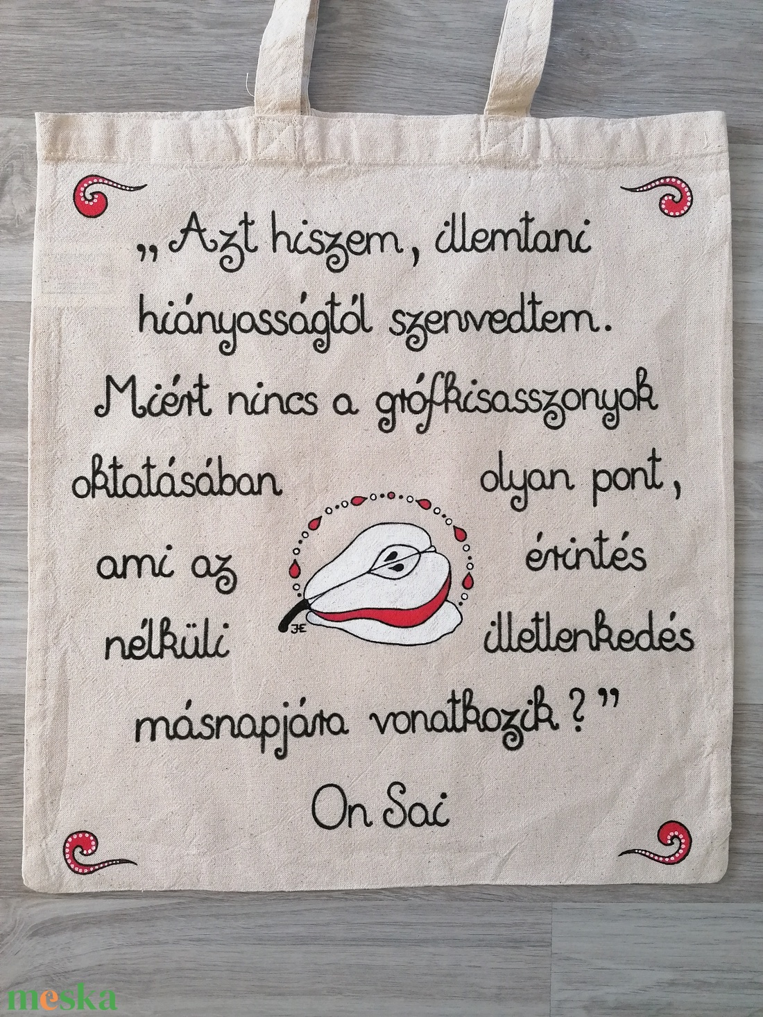 On Sai Vágymágusok vászontáska - táska & tok - bevásárlás & shopper táska - shopper, textiltáska, szatyor - Meska.hu On Sai Vágymágusok vászontáska - táska & tok - bevásárlás & shopper táska - shopper, textiltáska, szatyor - Meska.hu