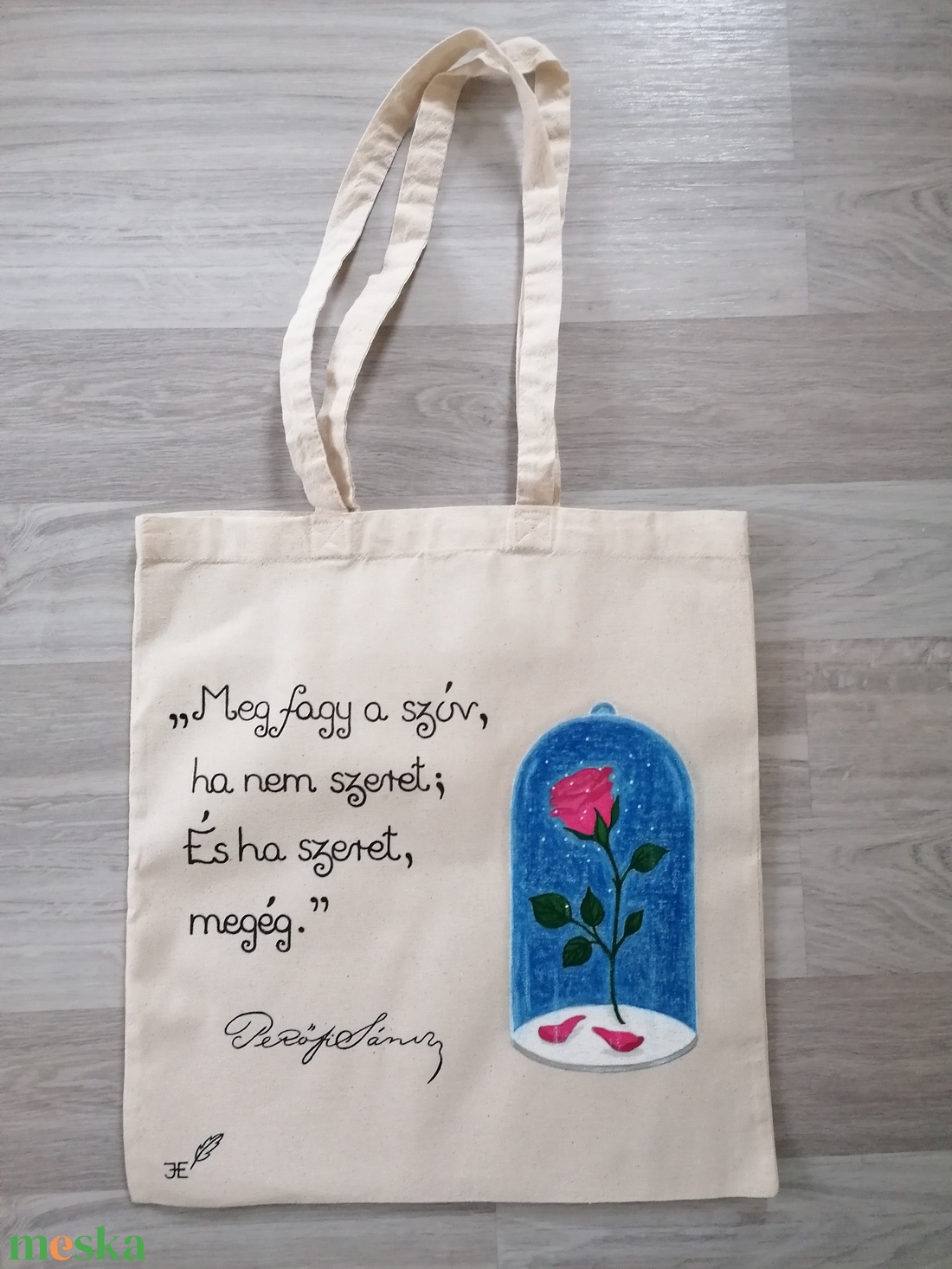 Megfagy a szív Petőfi vászontáska - táska & tok - bevásárlás & shopper táska - shopper, textiltáska, szatyor - Meska.hu Megfagy a szív Petőfi vászontáska - táska & tok - bevásárlás & shopper táska - shopper, textiltáska, szatyor - Meska.hu