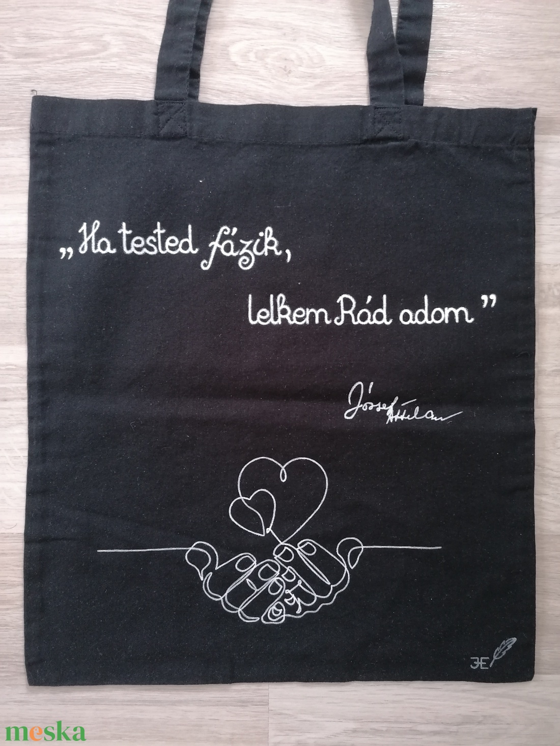 Ha tested fázik József Attila vászontáska - táska & tok - bevásárlás & shopper táska - shopper, textiltáska, szatyor - Meska.hu Ha tested fázik József Attila vászontáska - táska & tok - bevásárlás & shopper táska - shopper, textiltáska, szatyor - Meska.hu