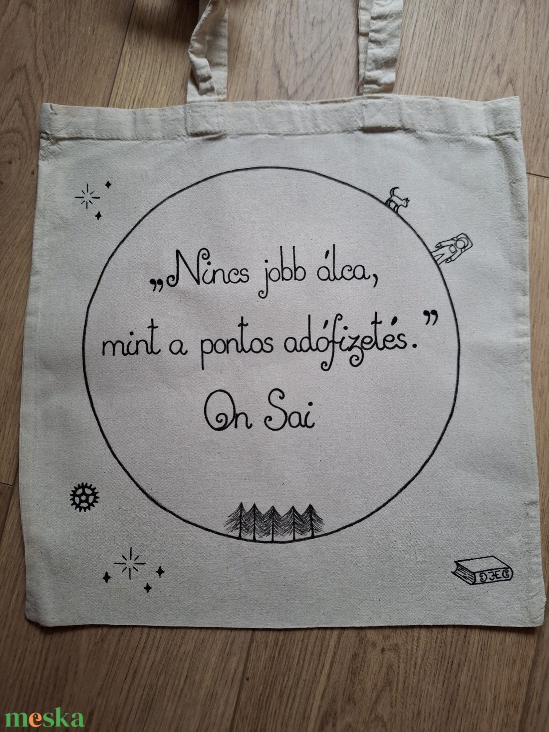 On Sai Scar idézetes hosszúfülű vászontáska - táska & tok - bevásárlás & shopper táska - shopper, textiltáska, szatyor - Meska.hu On Sai Scar idézetes hosszúfülű vászontáska - táska & tok - bevásárlás & shopper táska - shopper, textiltáska, szatyor - Meska.hu