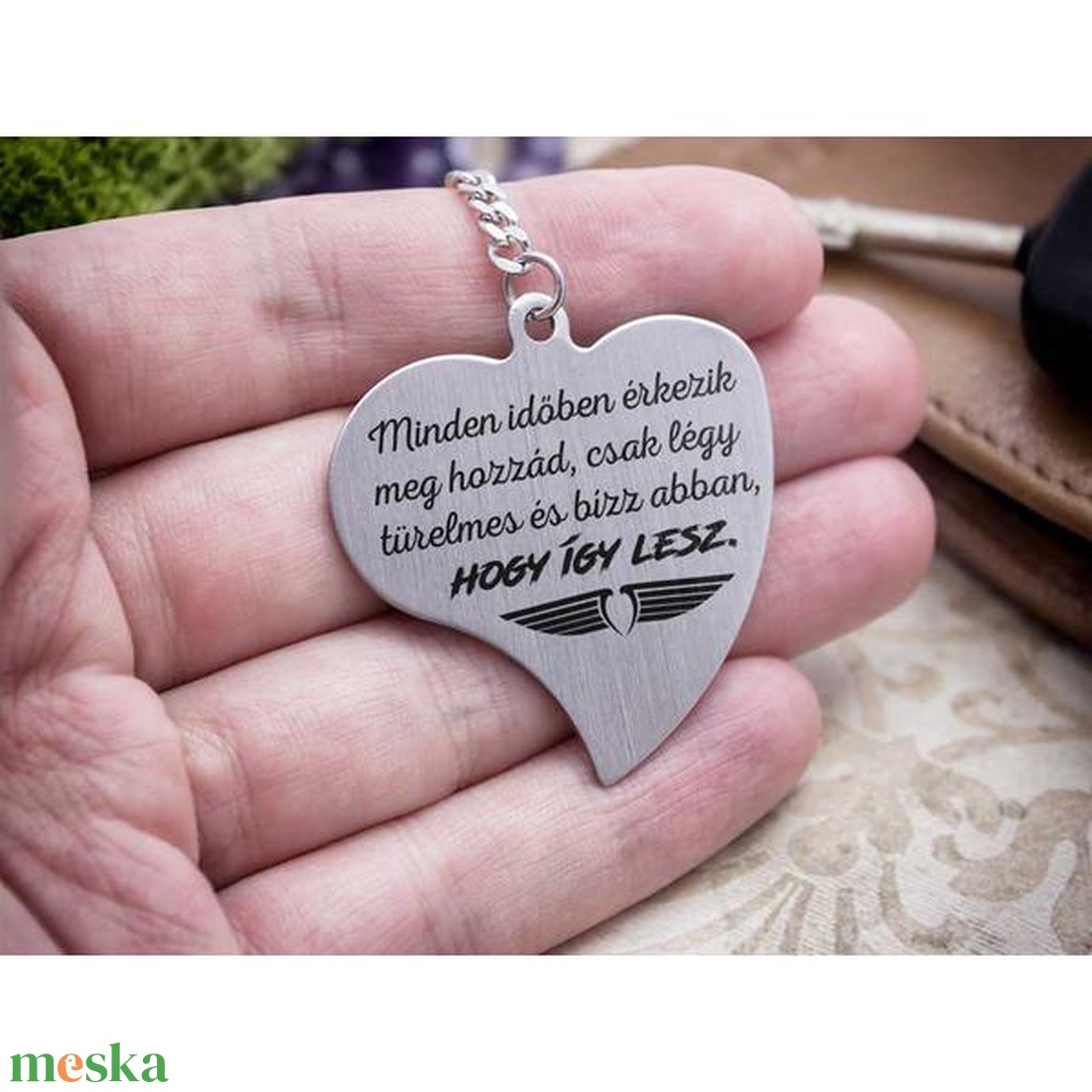 Így lesz acél szív medálos kulcstartó - táska & tok - kulcstartó & táskadísz - kulcstartó - Meska.hu Így lesz acél szív medálos kulcstartó - táska & tok - kulcstartó & táskadísz - kulcstartó - Meska.hu