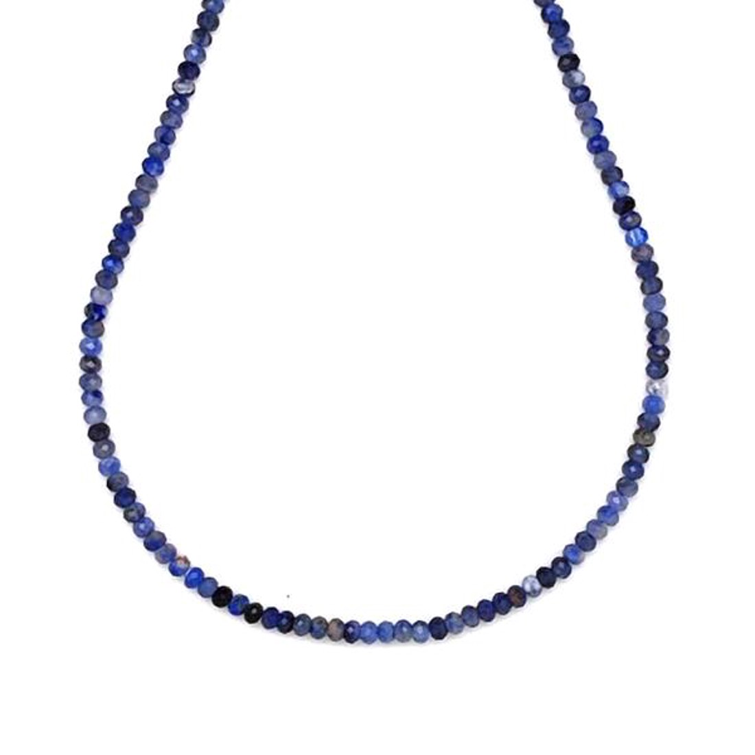 Szodalit fazettált korong 2,5x2mm ékszerkészítő alapanyag (füzér) - kellékek & szerszámok - ásvány alapanyag - ásványfüzér - Meska.hu