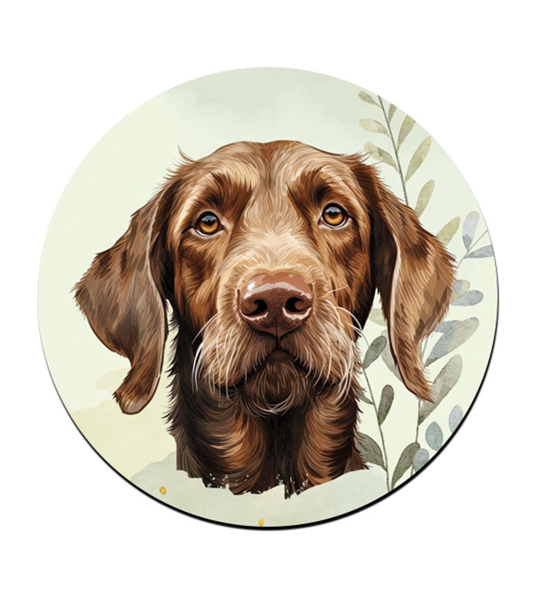 Drótszőrű magyar vizsla portré mintás bögre alátét -  - Meska.hu