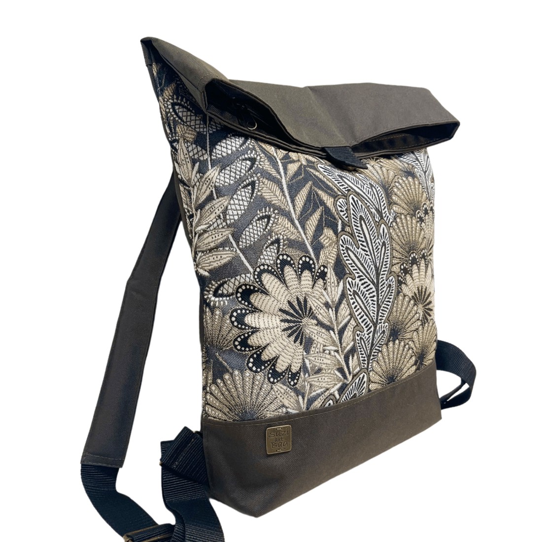 SuziartBag Barna mintás nagyméretű hátizsák - táska & tok - kézitáska & válltáska - válltáska - Meska.hu SuziartBag Barna mintás nagyméretű hátizsák - táska & tok - kézitáska & válltáska - válltáska - Meska.hu