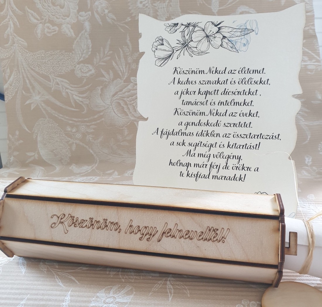 Szülőköszöntő pergamen Anya - esküvő - emlék & ajándék - szülőköszöntő ajándék - Meska.hu