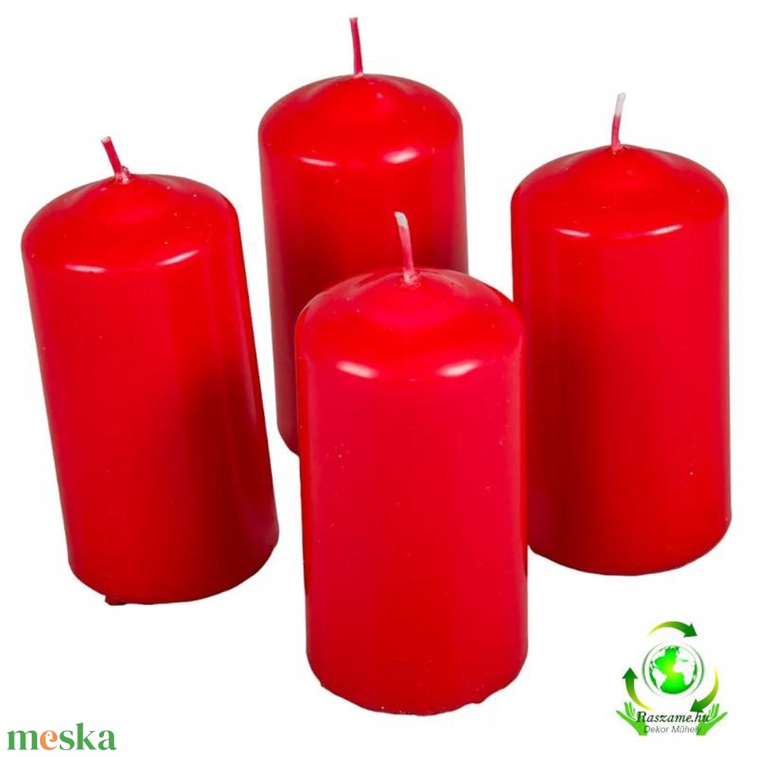 Mártott henger gyertya 50x100 mm - piros - kellékek & szerszámok - dekorációs kellékek - dekorációs gyertya - Meska.hu Mártott henger gyertya 50x100 mm - piros - kellékek & szerszámok - dekorációs kellékek - dekorációs gyertya - Meska.hu