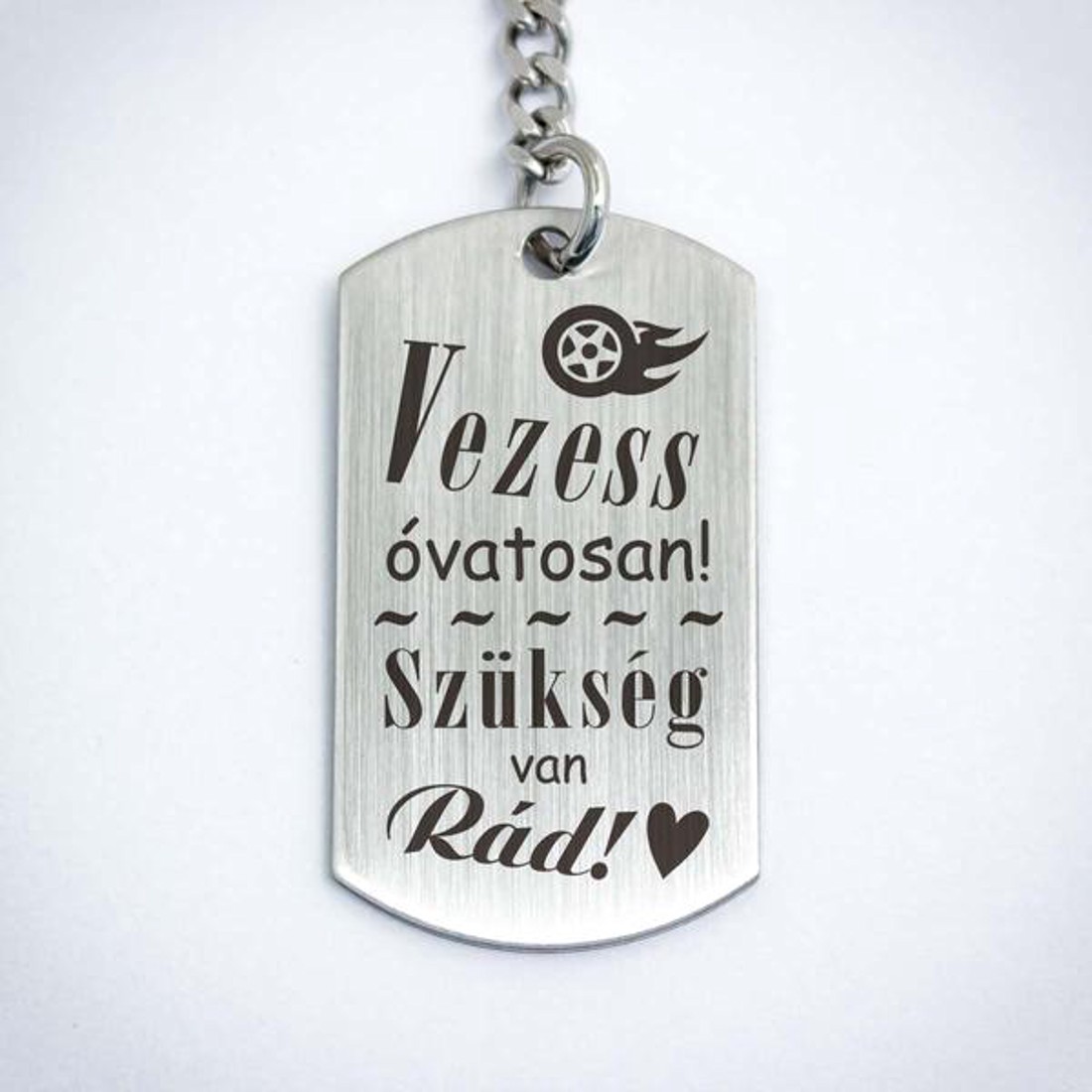 Vezess óvatosan acél medálos kulcstartó - táska & tok - kulcstartó & táskadísz - kulcstartó - Meska.hu Vezess óvatosan acél medálos kulcstartó - táska & tok - kulcstartó & táskadísz - kulcstartó - Meska.hu