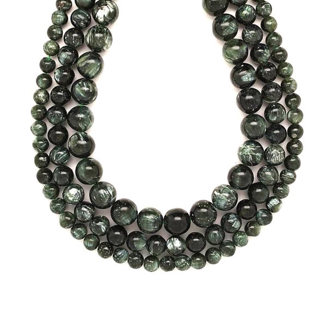 Szerafinit golyó A 10mm ékszerkészítő alapanyag (füzér) - kellékek & szerszámok - ásvány alapanyag - ásványfüzér - Meska.hu