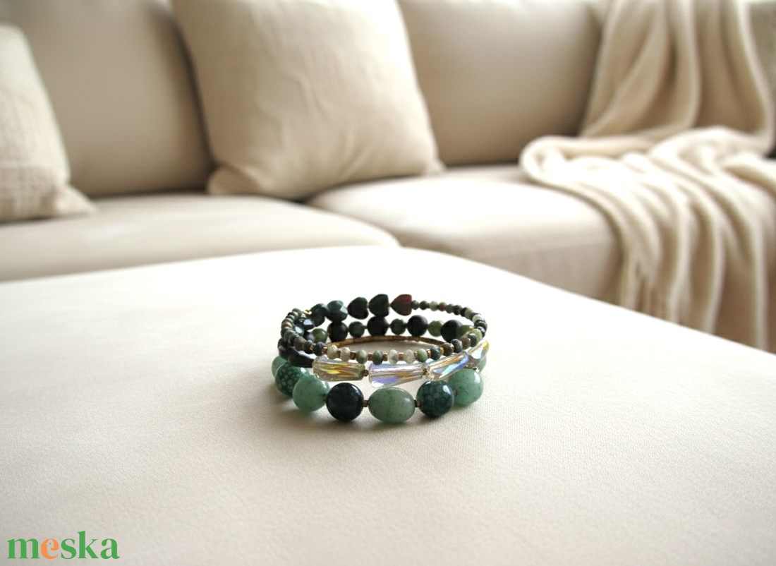 Kecses Ívű Luxus � Indiai achát onyx és arany hematit kecses karkötő - ékszer - karkötő - ásványkarkötő - Meska.hu