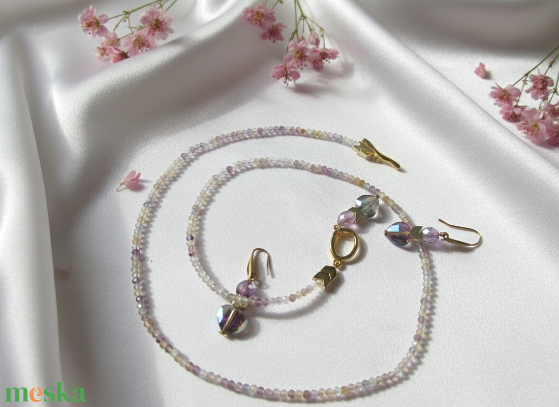 Lélekegyensúly � Különleges Fluorit és Hematit Ékszerek Ajándék Dísztasakban - ékszer - ékszerszett - Meska.hu