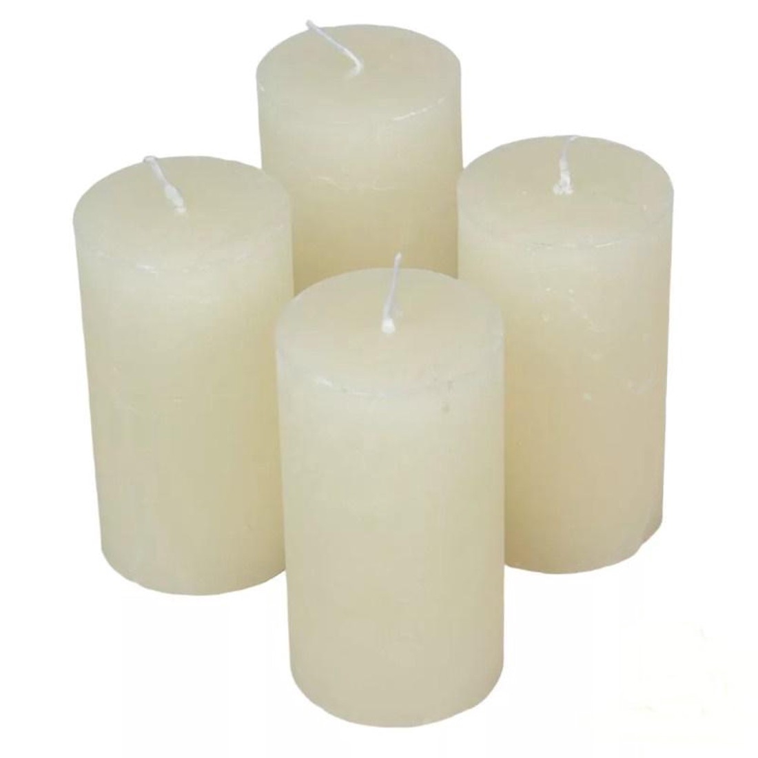 Rusztikus gyertya 50 x 90 mm - ivory szett - kellékek & szerszámok - vegyes alapanyag - Meska.hu