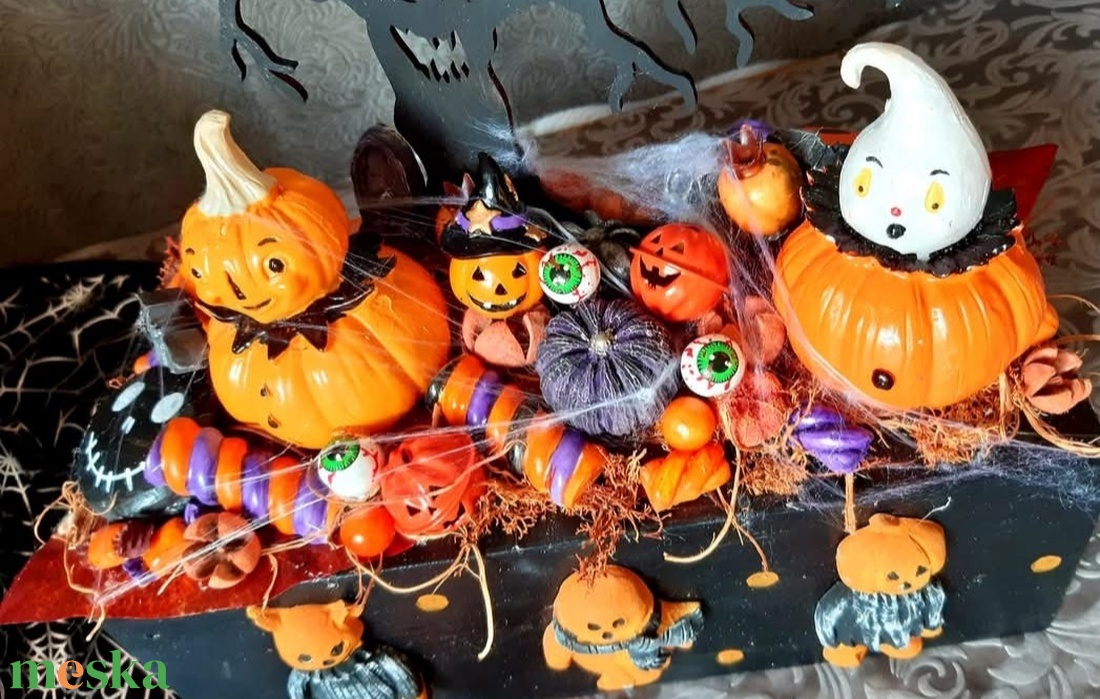 Trick or treat asztaldísz - otthon & életmód - dekoráció - halloween - halloweeni dekoráció - Meska.hu Trick or treat asztaldísz - otthon & életmód - dekoráció - halloween - halloweeni dekoráció - Meska.hu