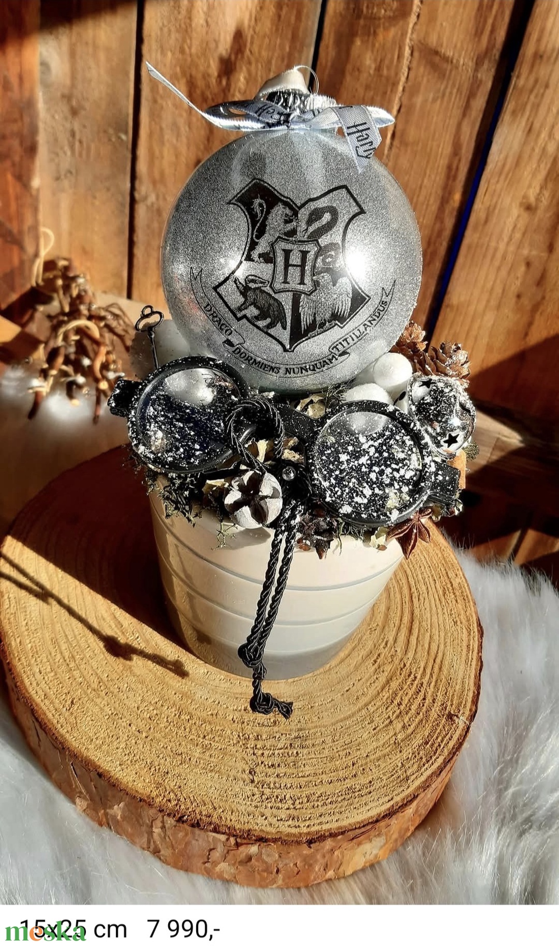 Harry Potter karácsonyi dekor - karácsony - adventi díszek - adventi asztaldísz - Meska.hu