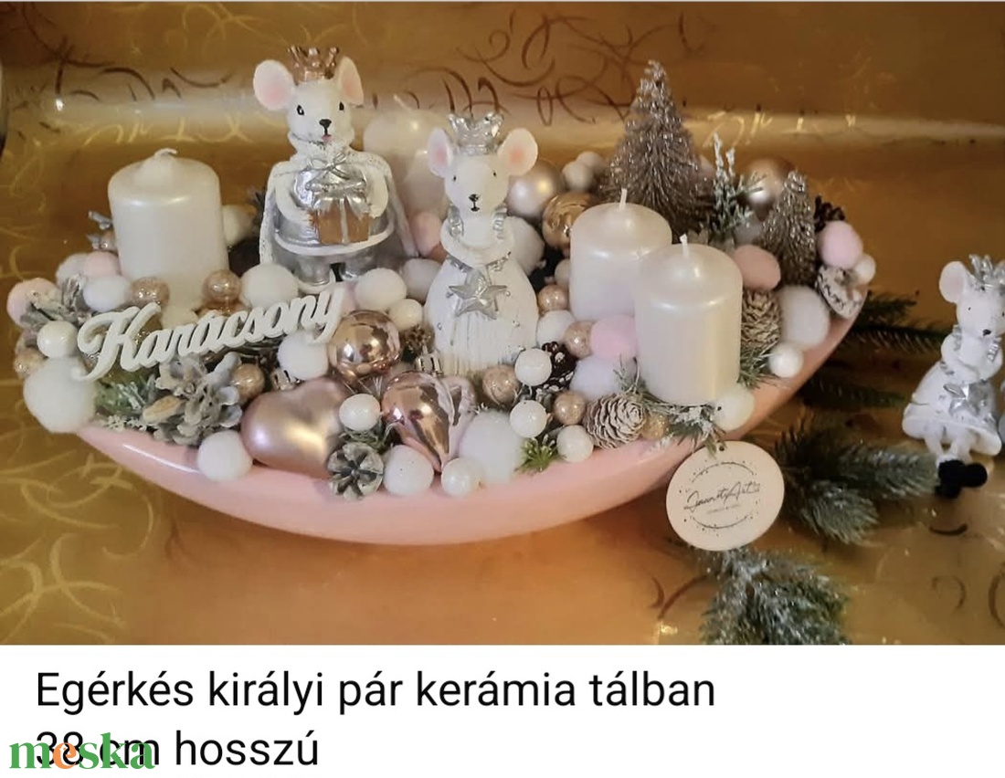 Egeres adventi dísz - karácsony - adventi díszek - adventi gyertyadíszek és koszorúdíszek - Meska.hu