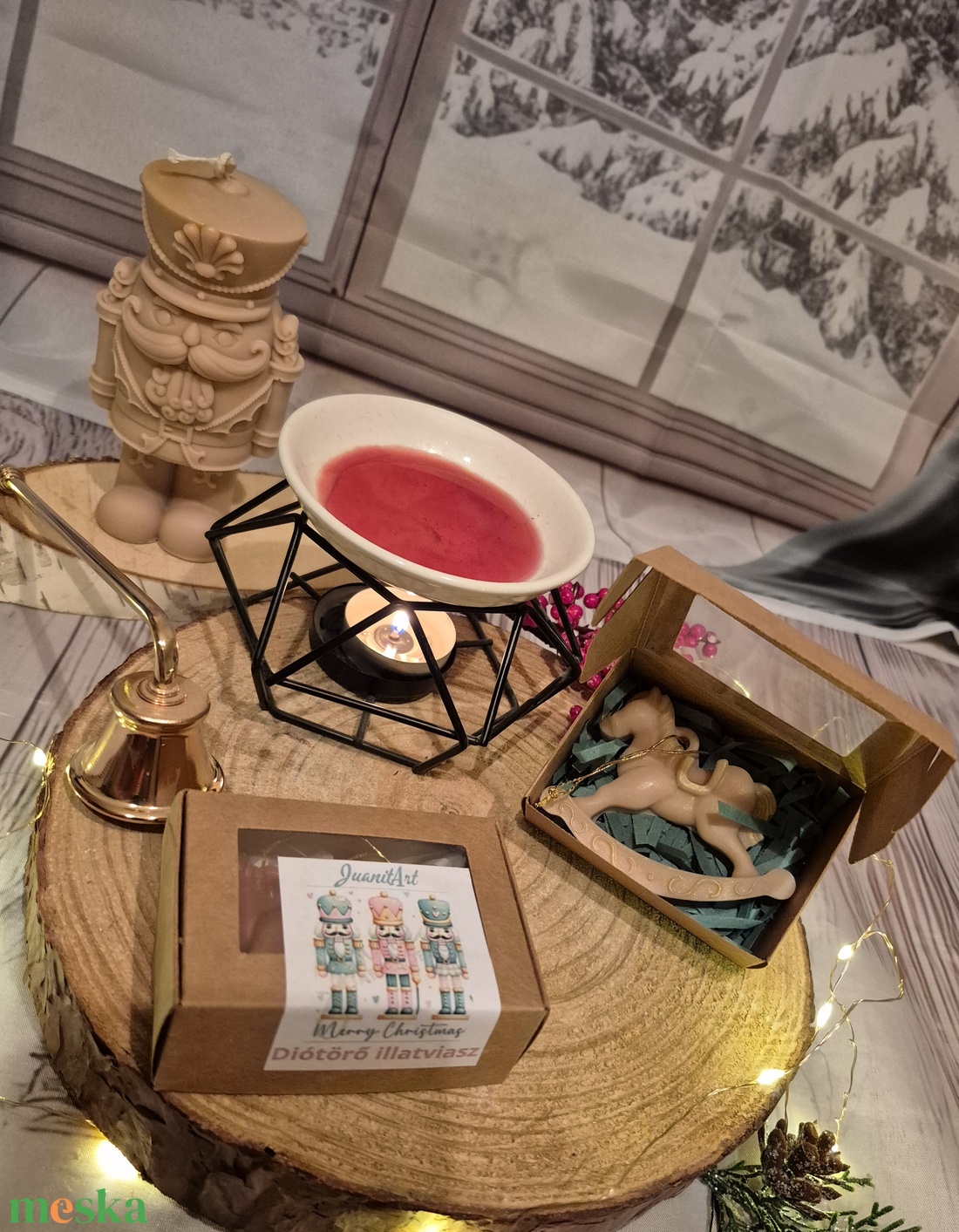 Illatviasz - karácsony - karácsonyi lakásdekoráció - karácsonyi illatgyertya, mécses - Meska.hu