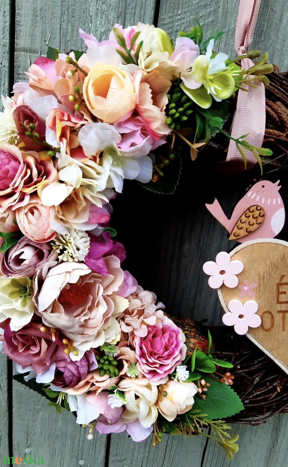 Édes otthon kopogtató - otthon & életmód - dekoráció - ajtó- és ablak dekoráció - ajtódísz & kopogtató - Meska.hu