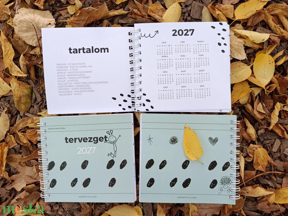 2027-es határidőnapló és tervező - otthon & életmód - papír, írószer - naptár & tervező - Meska.hu