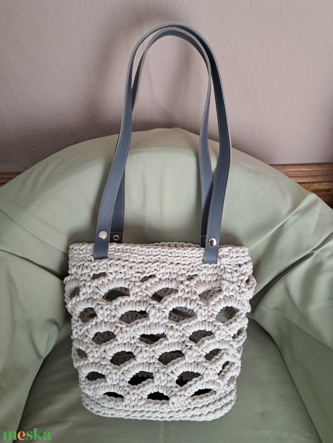 Horgolt táska - táska & tok - kézitáska & válltáska - kézitáska - Meska.hu