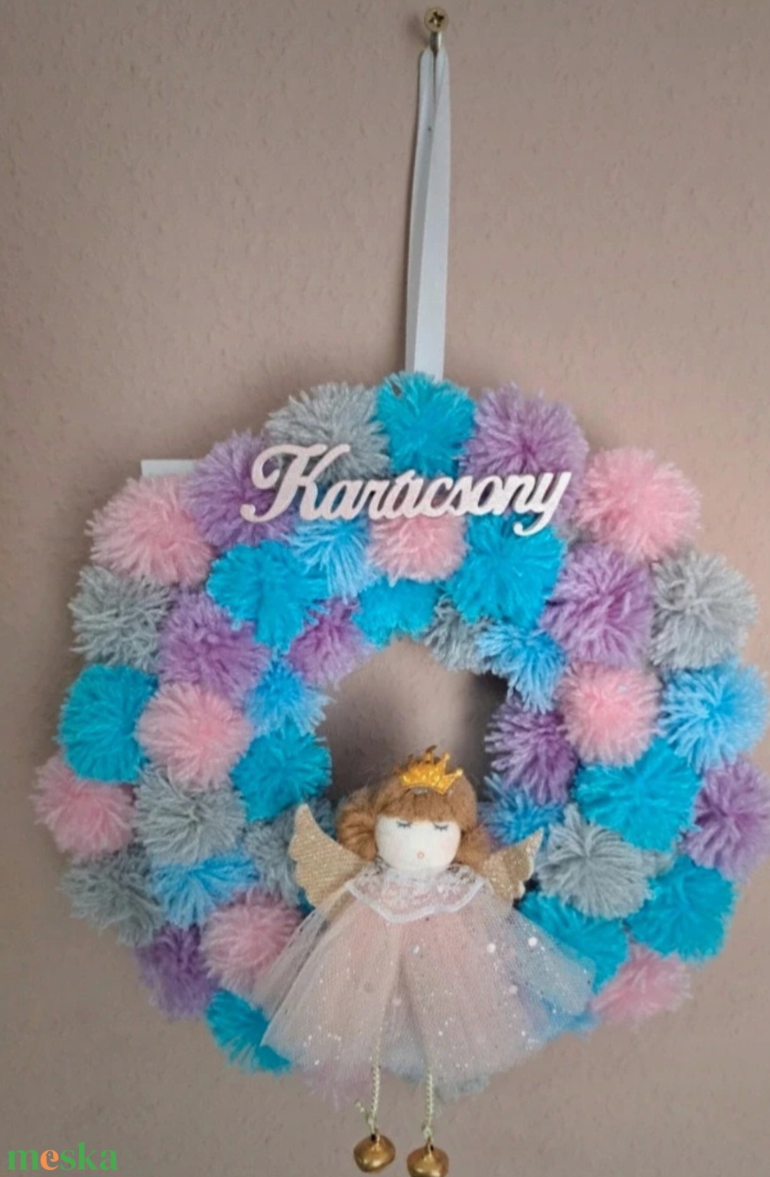 Karácsonyi pompok kopogtató - karácsony - karácsonyi lakásdekoráció - karácsonyi ajtódíszek - Meska.hu