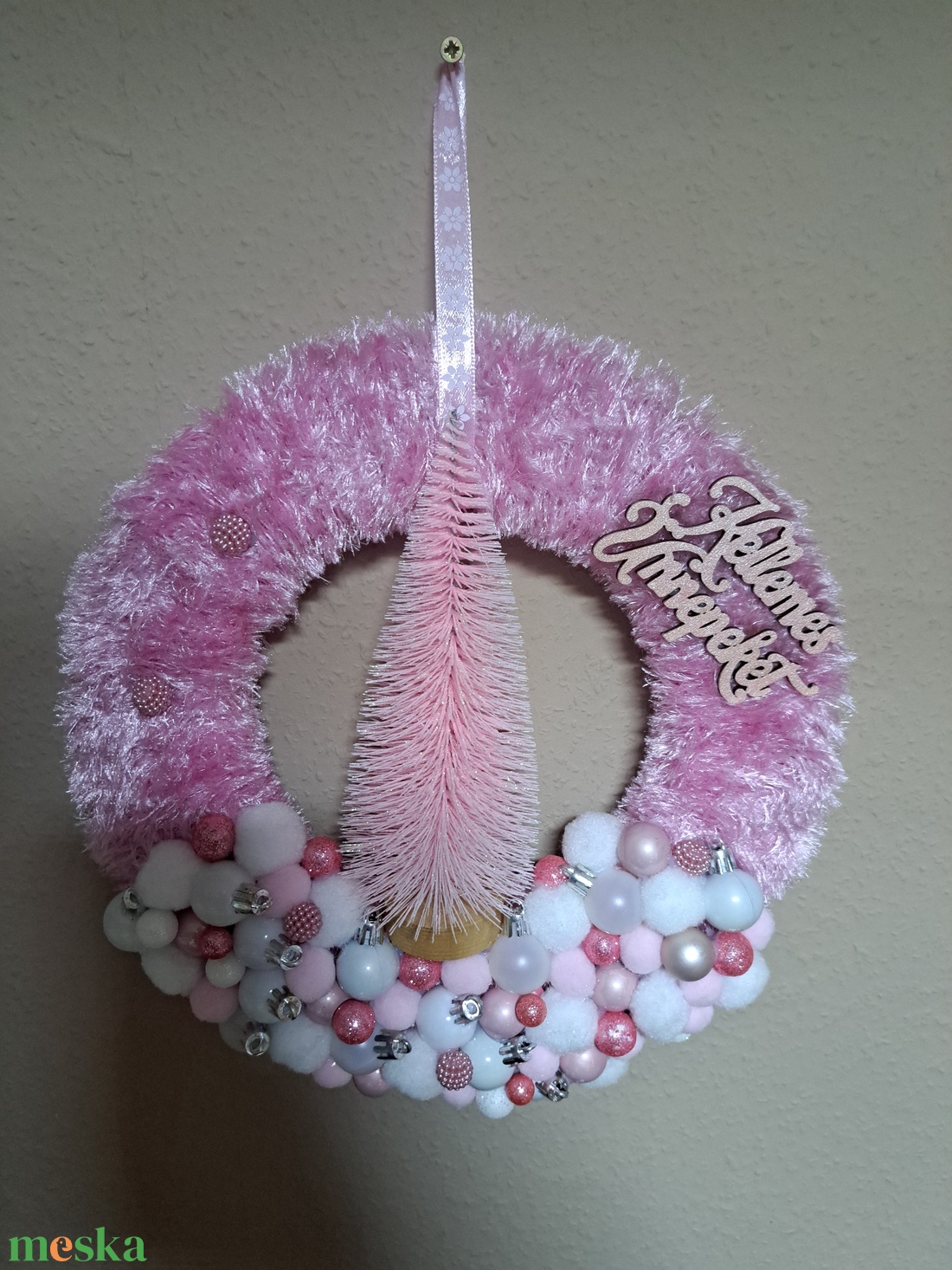 Karácsonyi kopogtató - karácsony - adventi díszek - adventi ajtódísz - Meska.hu