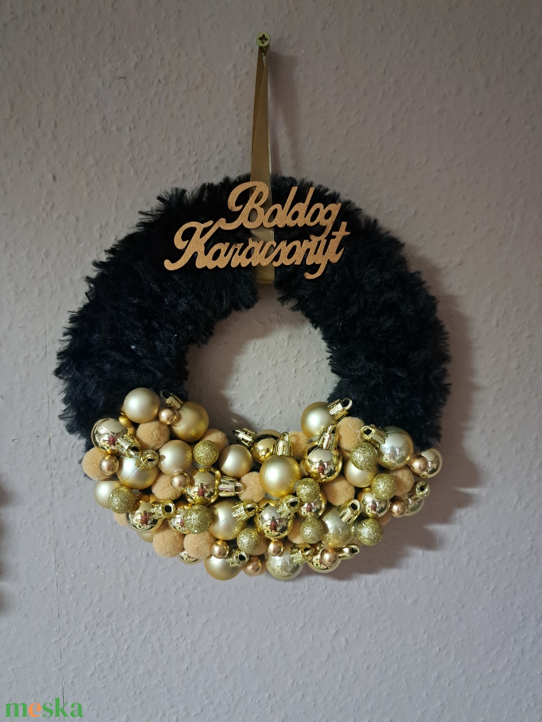 Karácsonyi kopogtató - karácsony - karácsonyi lakásdekoráció - karácsonyi ajtódíszek - Meska.hu