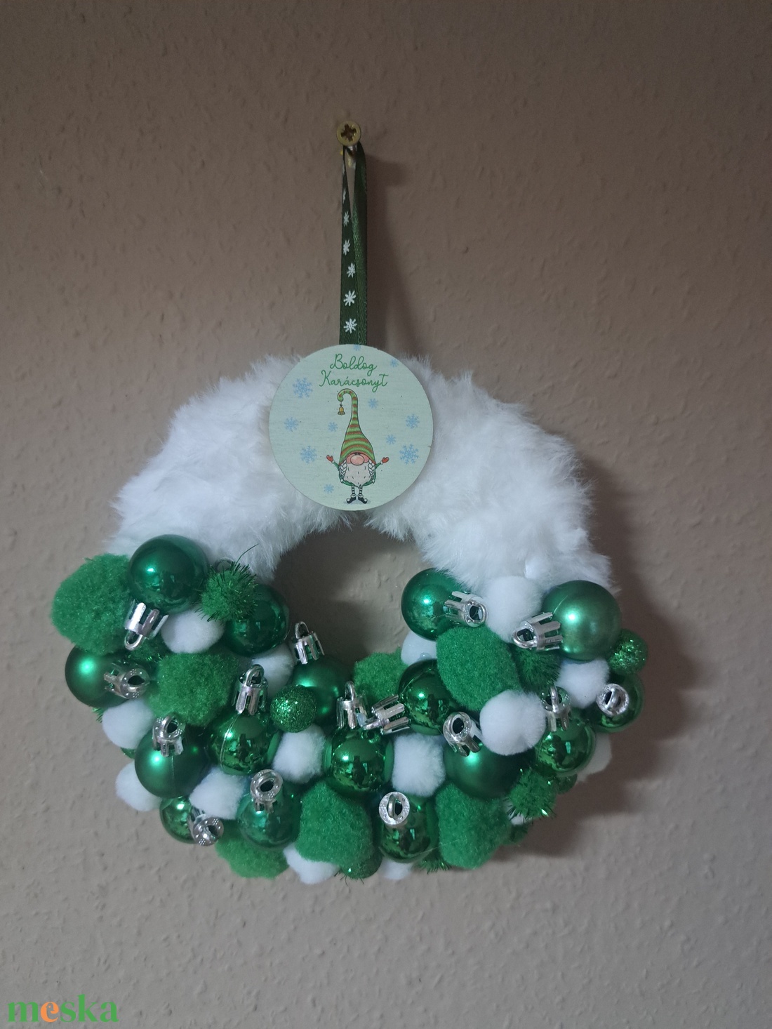 Karácsonyi ajtodísz - karácsony - karácsonyi lakásdekoráció - karácsonyi ajtódíszek - Meska.hu