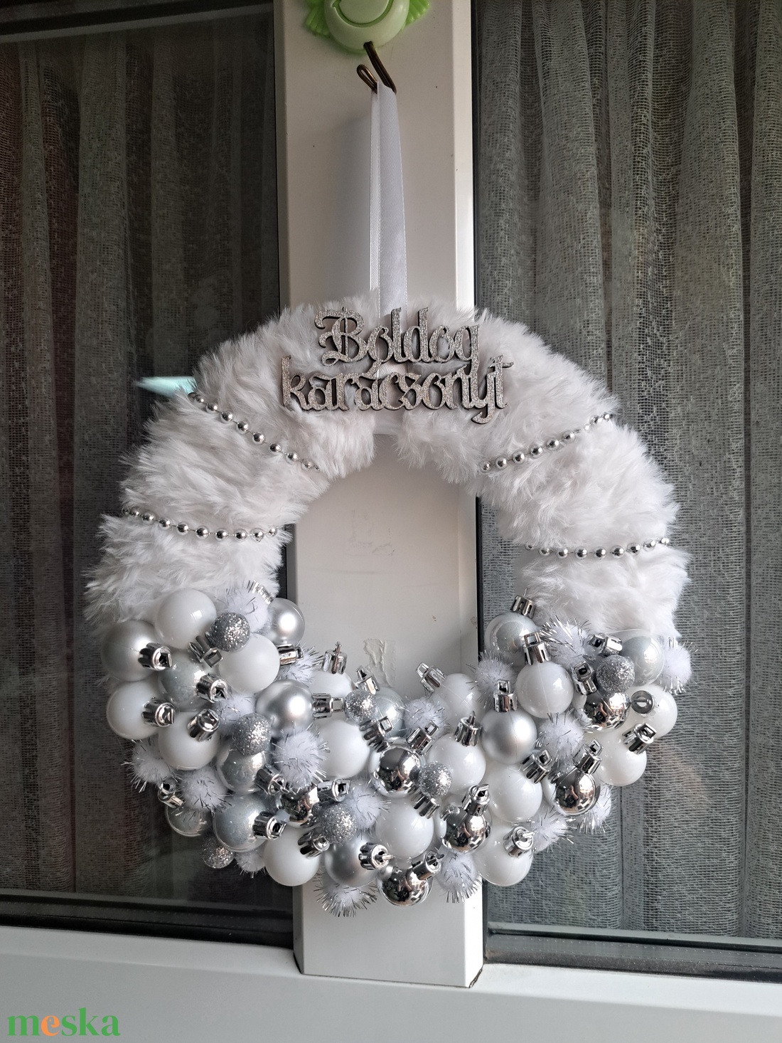 Karácsonyi kopogtató - karácsony - adventi díszek - adventi ajtódísz - Meska.hu